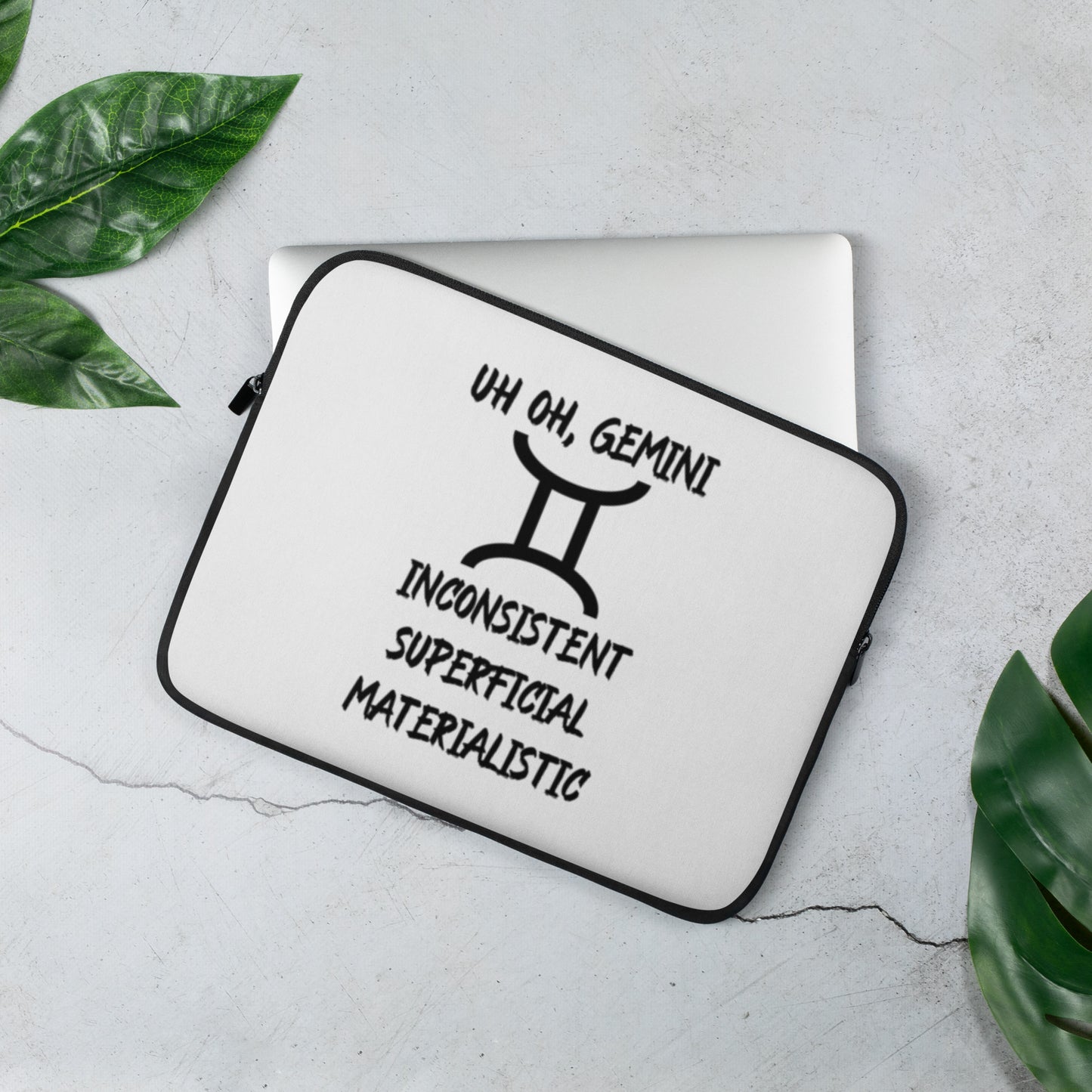 “Uh Oh, Gemini” Laptop Sleeve
