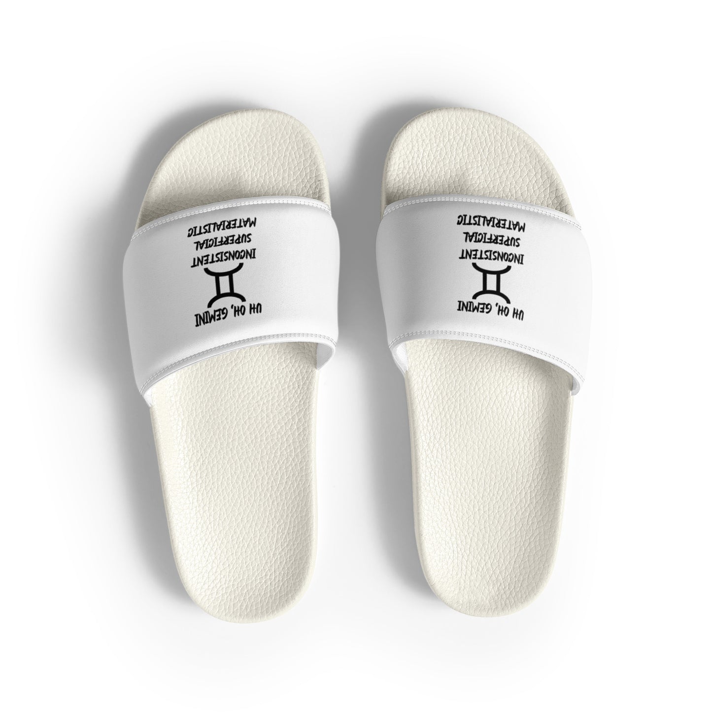 “Uh Oh, Gemini” Men’s Slides