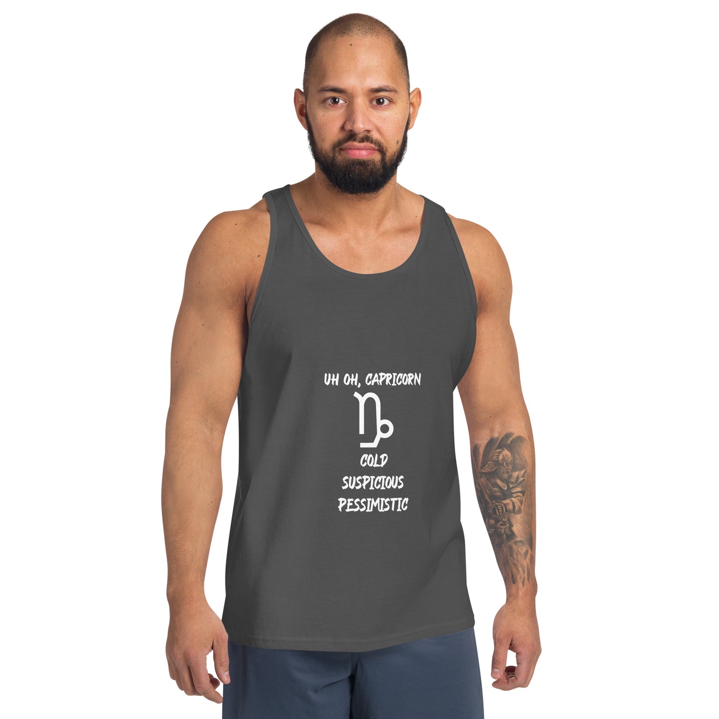 “Uh Oh, Capricorn” Men's Tank Top