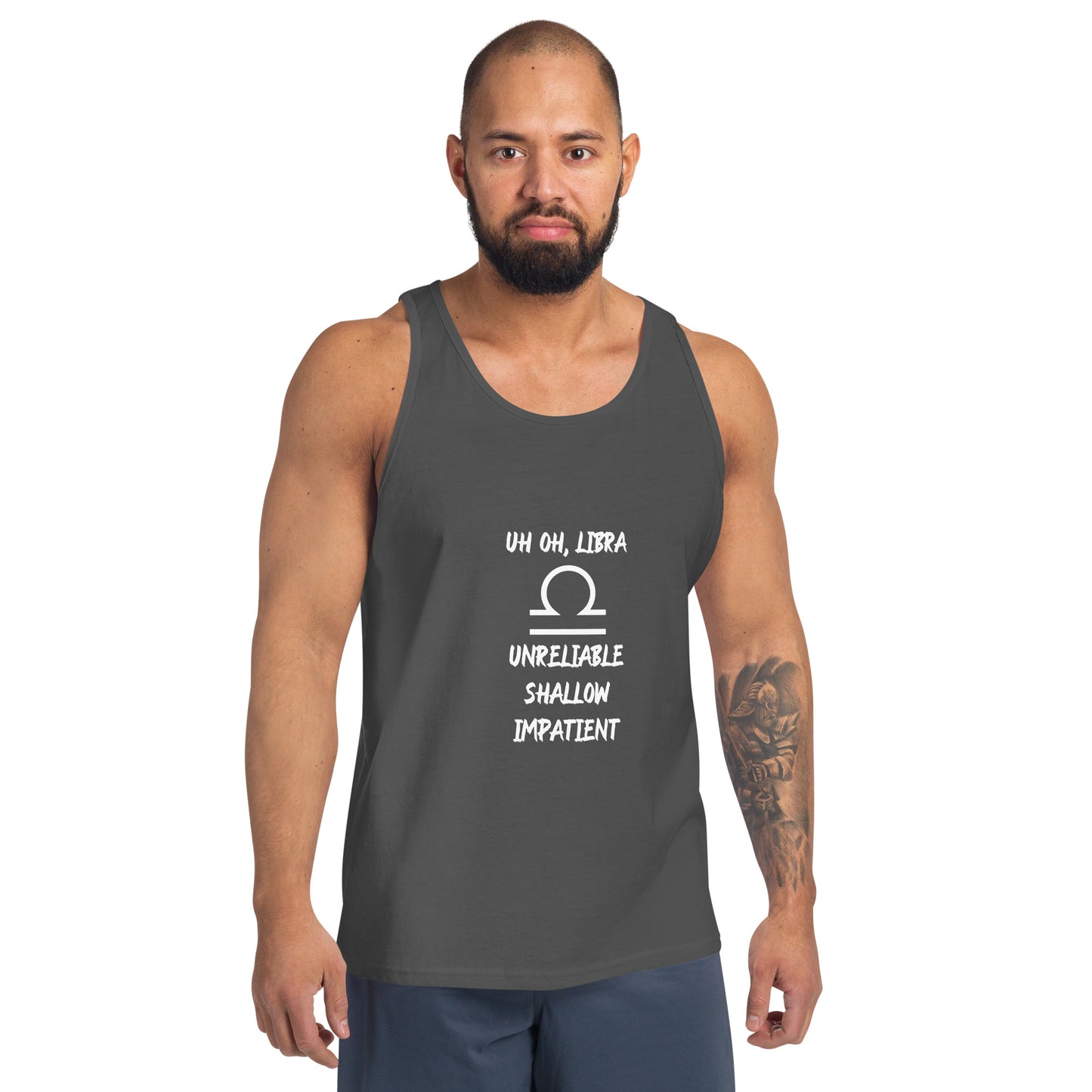 “Uh Oh, Libra” Men's Tank Top