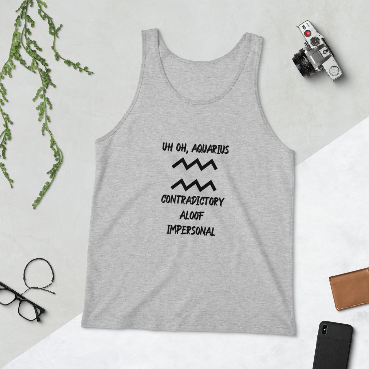 “Uh Oh, Aquarius” Men's Tank Top