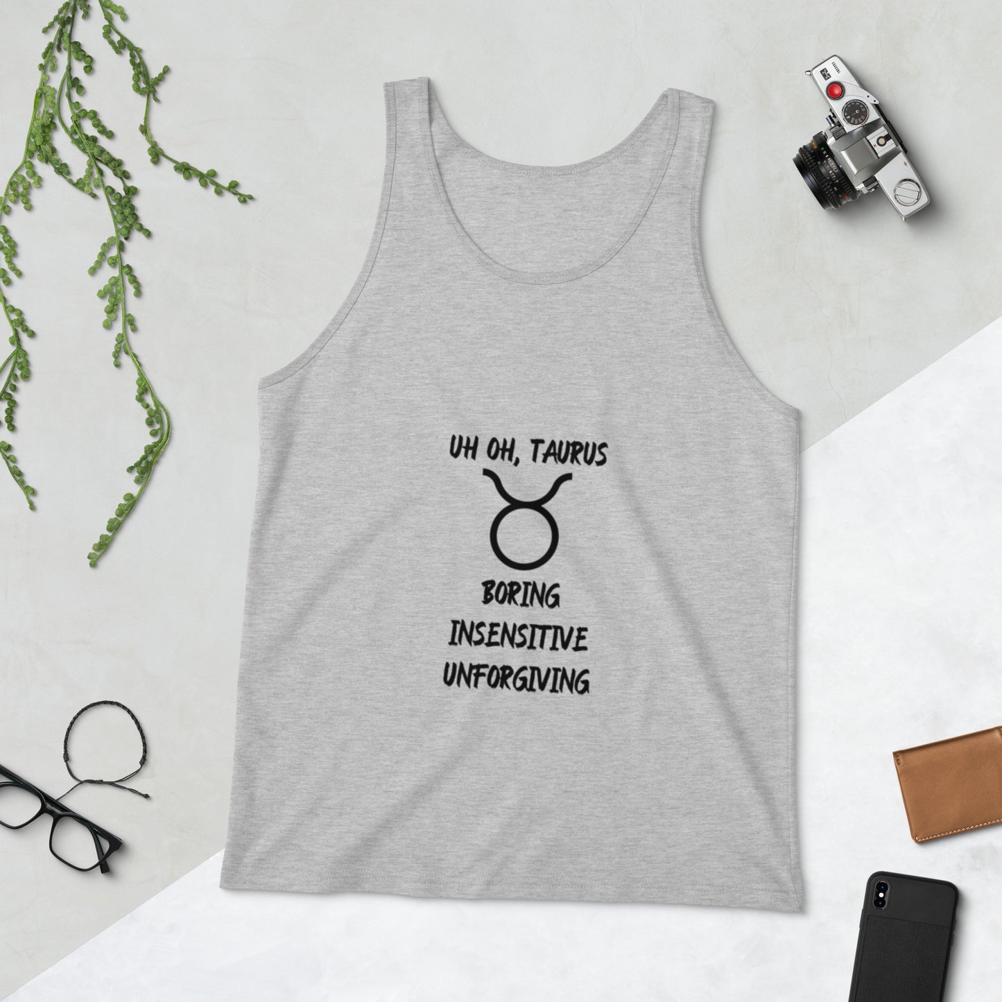 “Uh Oh, Taurus” Men's Tank Top