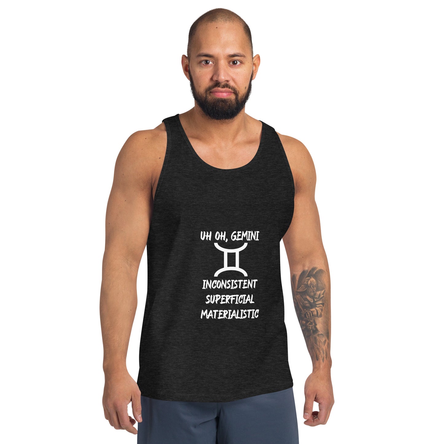 “Uh Oh, Gemini” Men's Tank Top