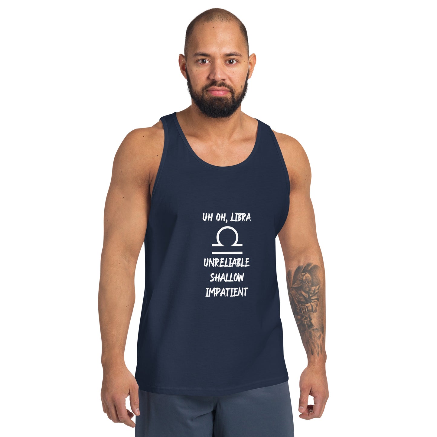 “Uh Oh, Libra” Men's Tank Top