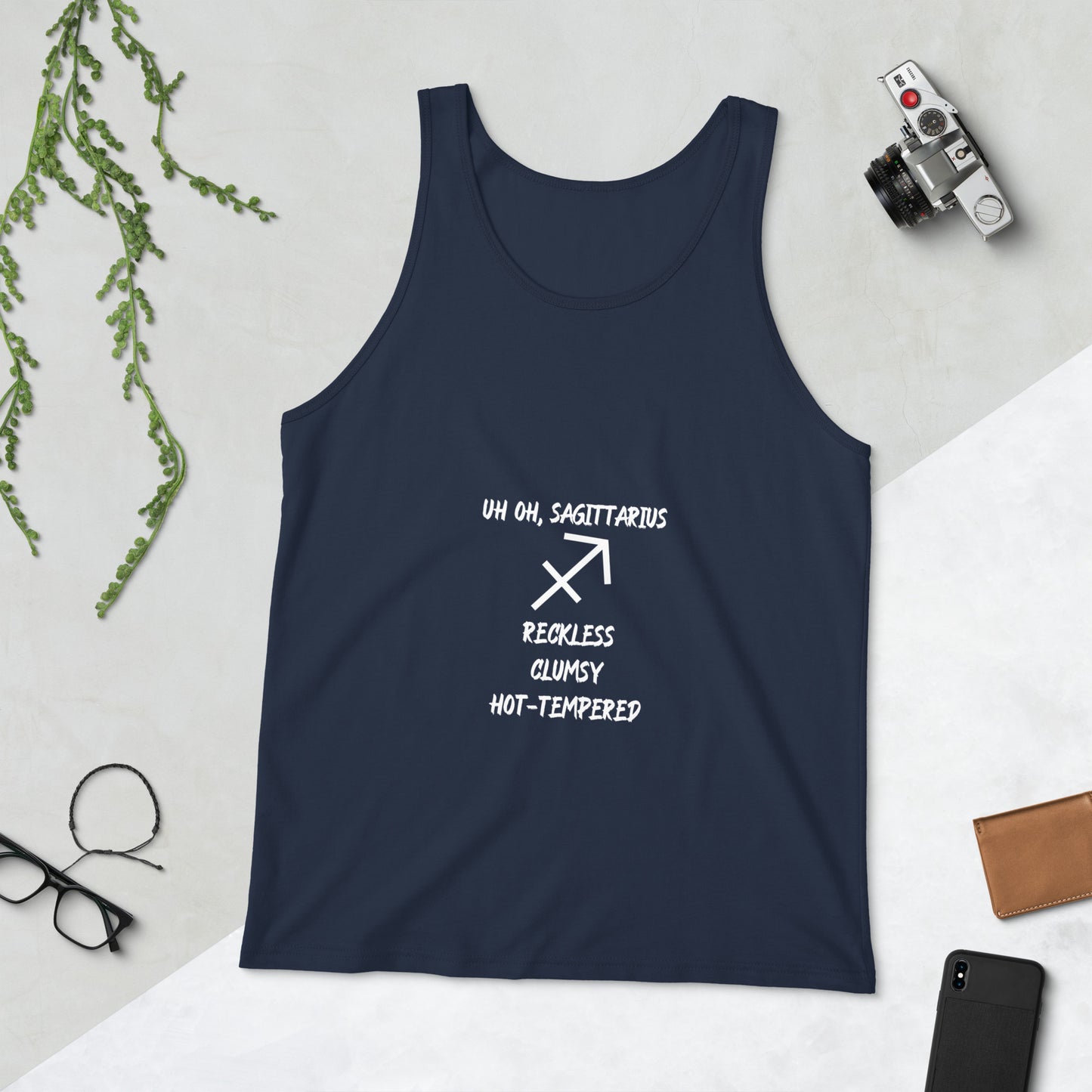 “Uh Oh, Sagittarius” Men's Tank Top