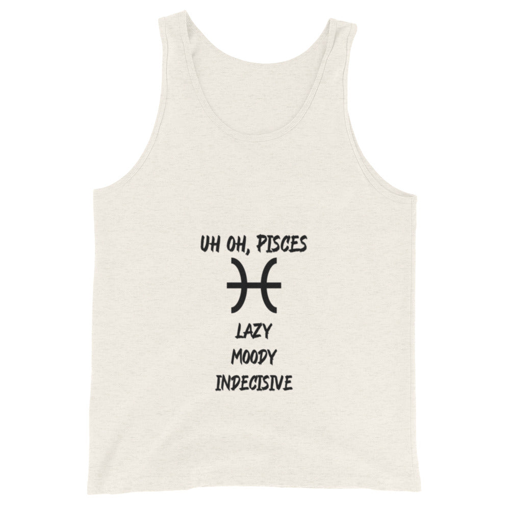 “Uh Oh, Pisces” Men's Tank Top