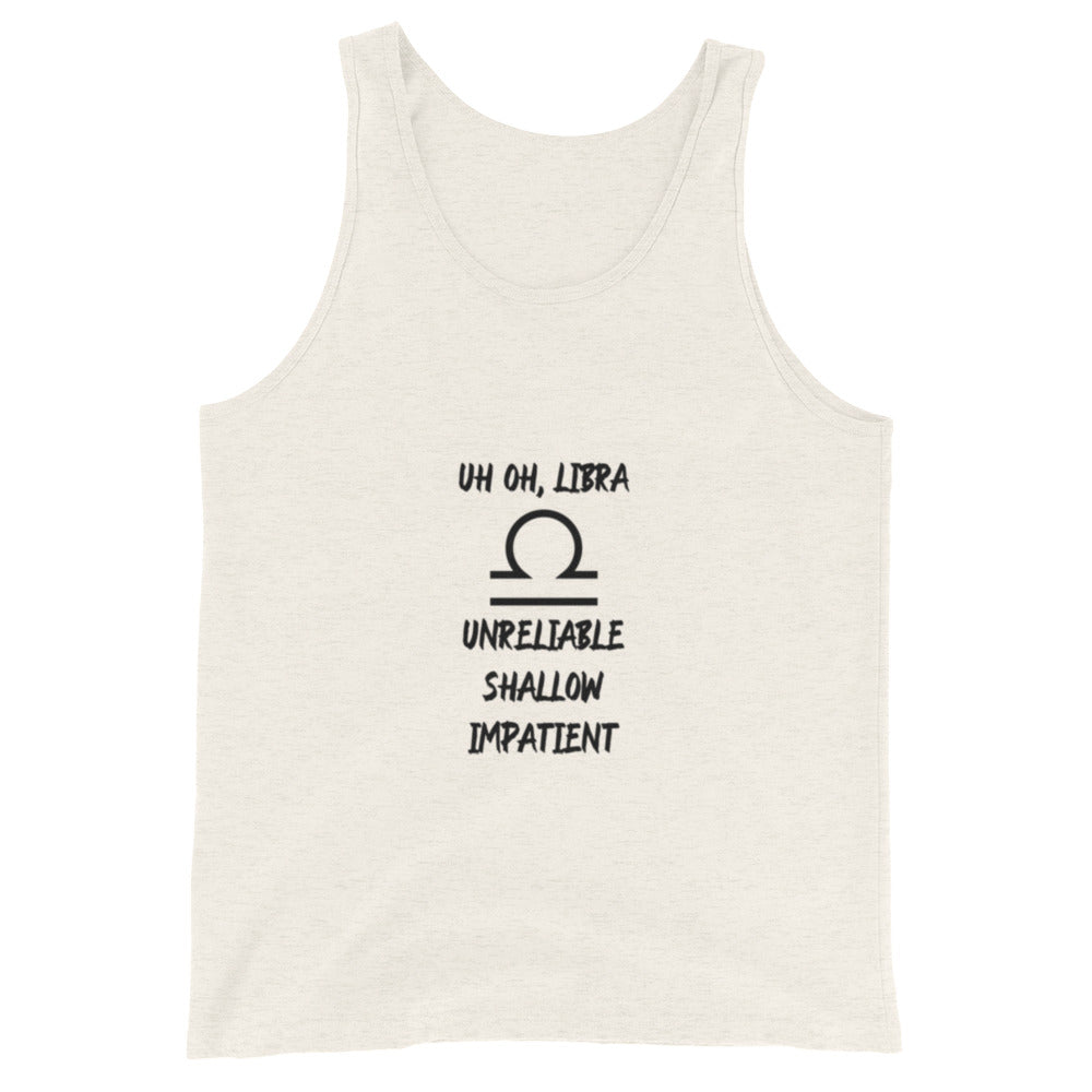 “Uh Oh, Libra” Men's Tank Top