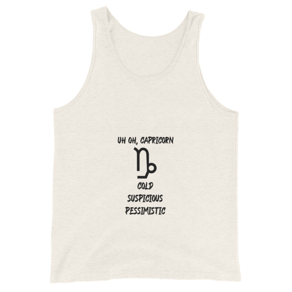 “Uh Oh, Capricorn” Men's Tank Top