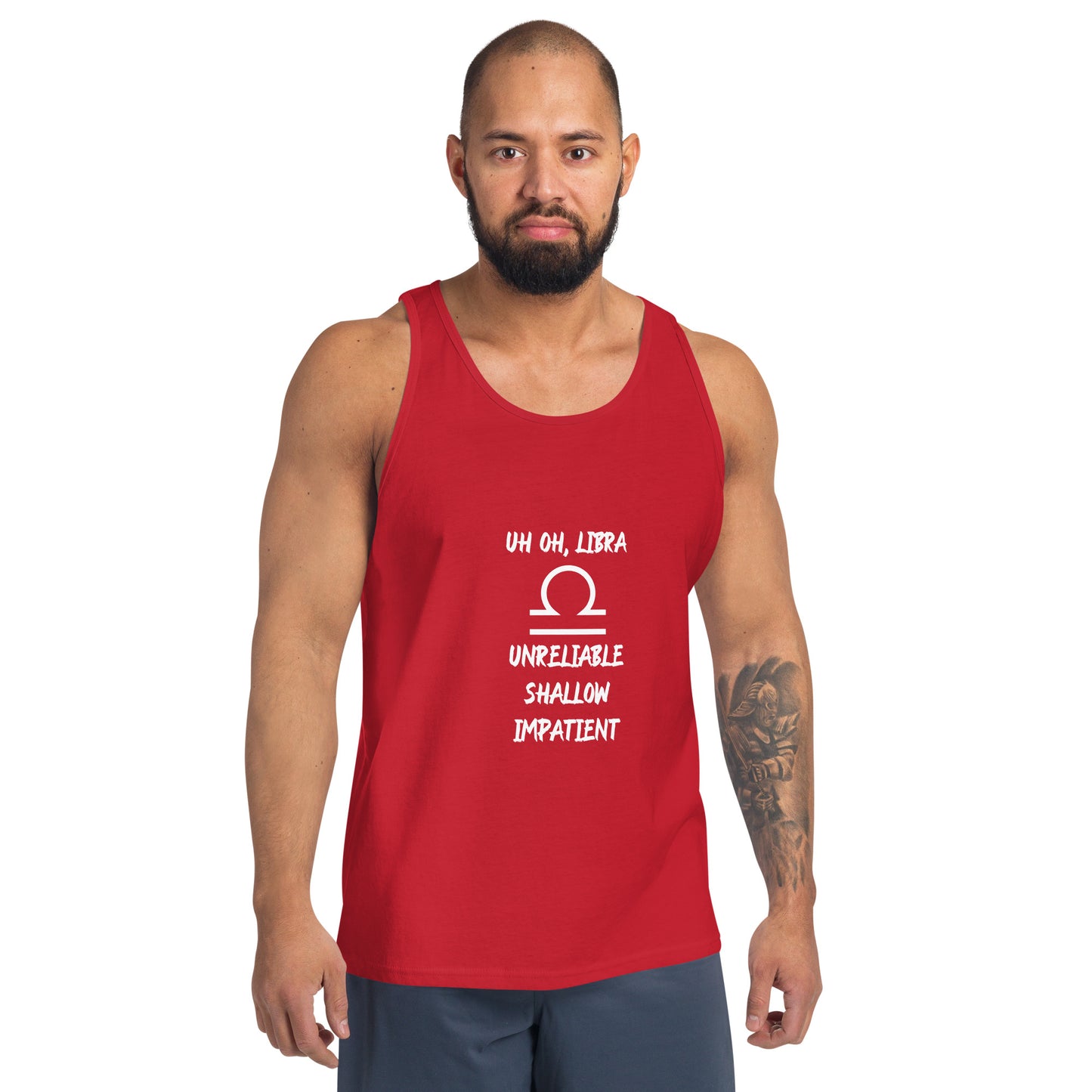 “Uh Oh, Libra” Men's Tank Top