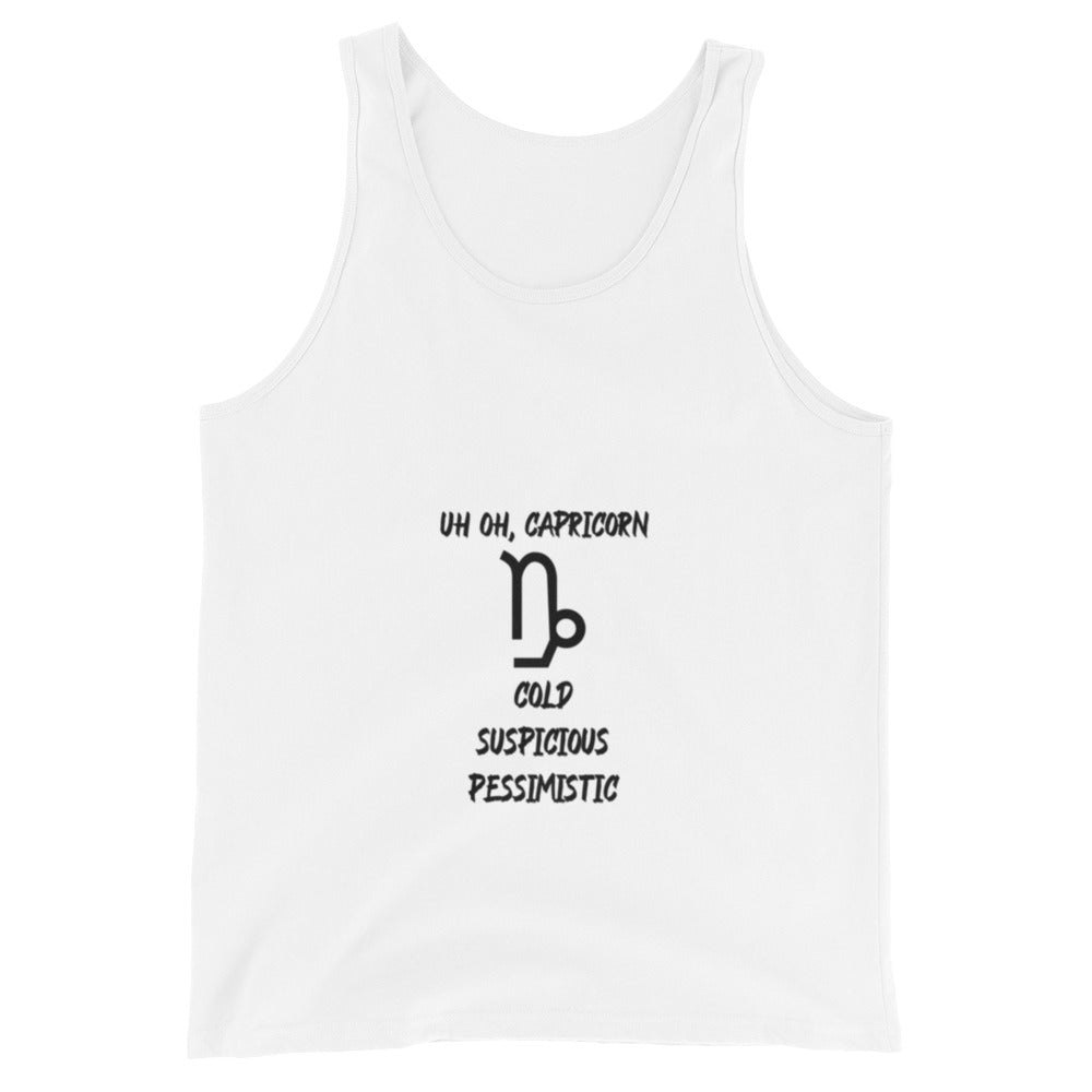 “Uh Oh, Capricorn” Men's Tank Top