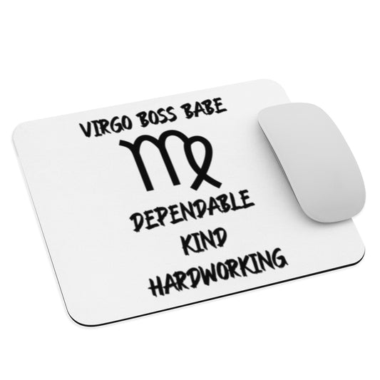 “Virgo Boss Babe” Mouse Pad