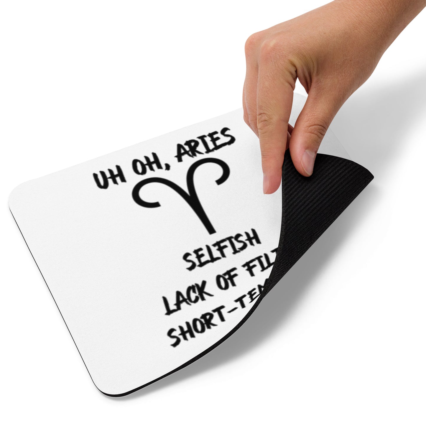 “Uh Oh, Aries” Mouse Pad