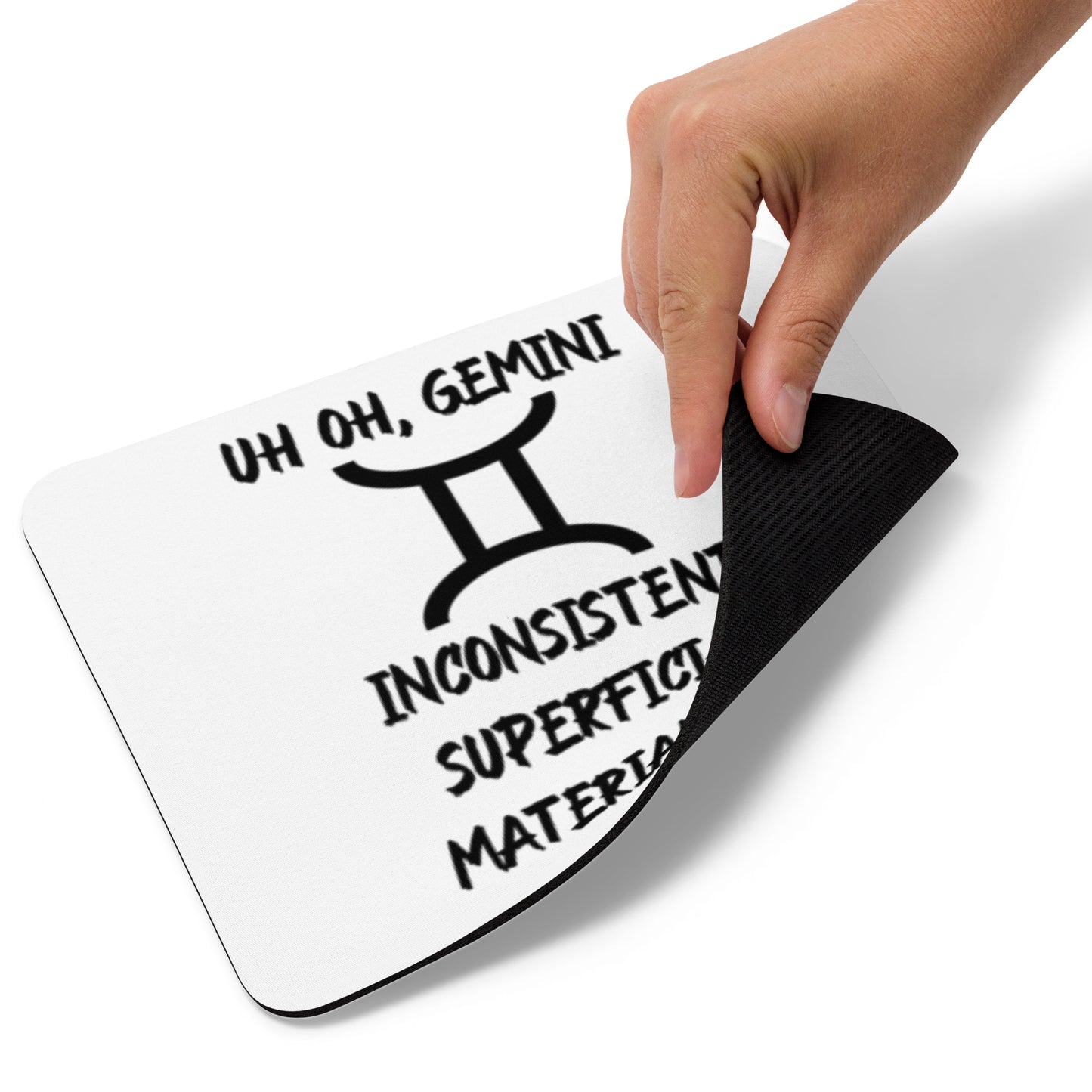 “Uh Oh, Gemini” Mouse Pad
