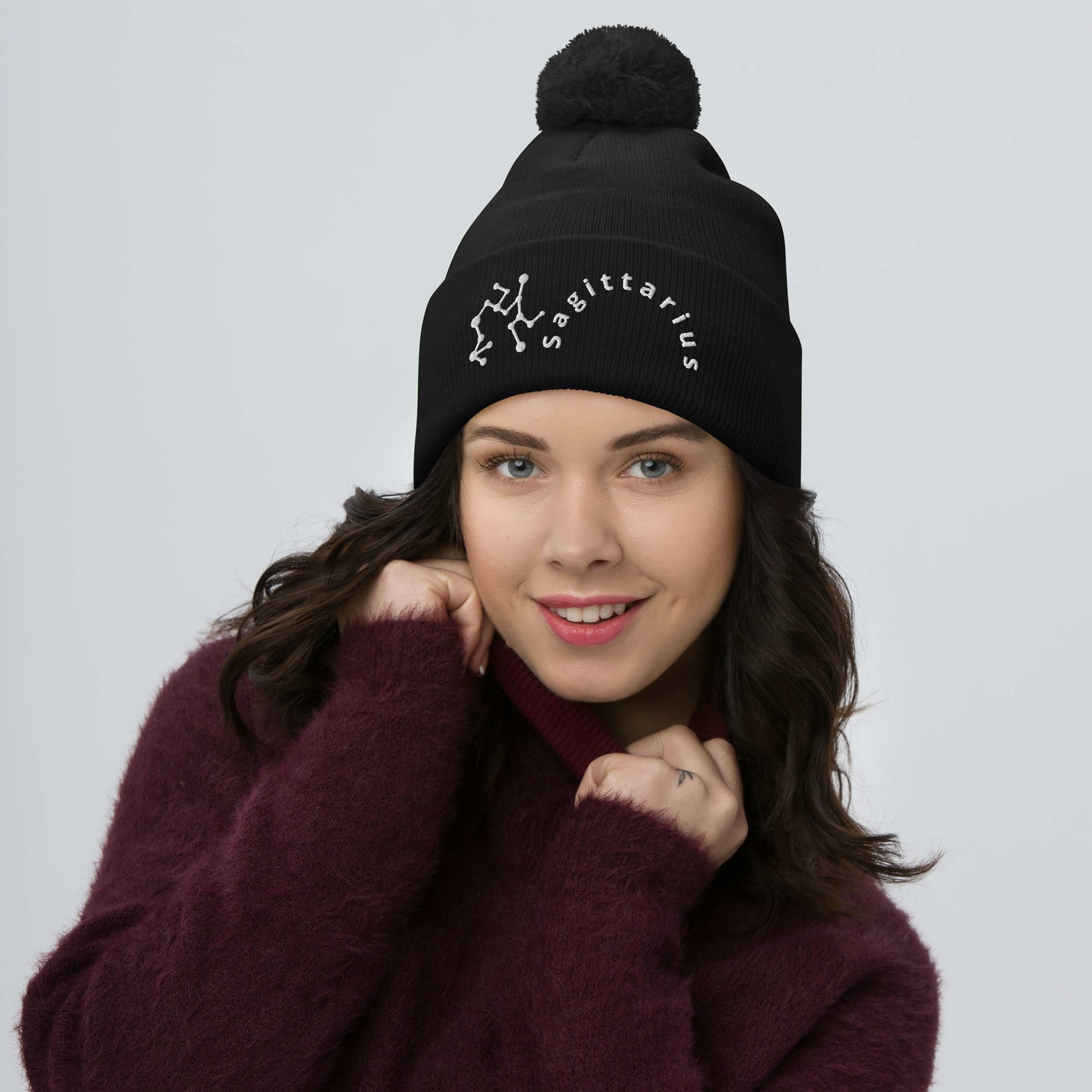 “Sagittarius” Pom-Pom Beanie