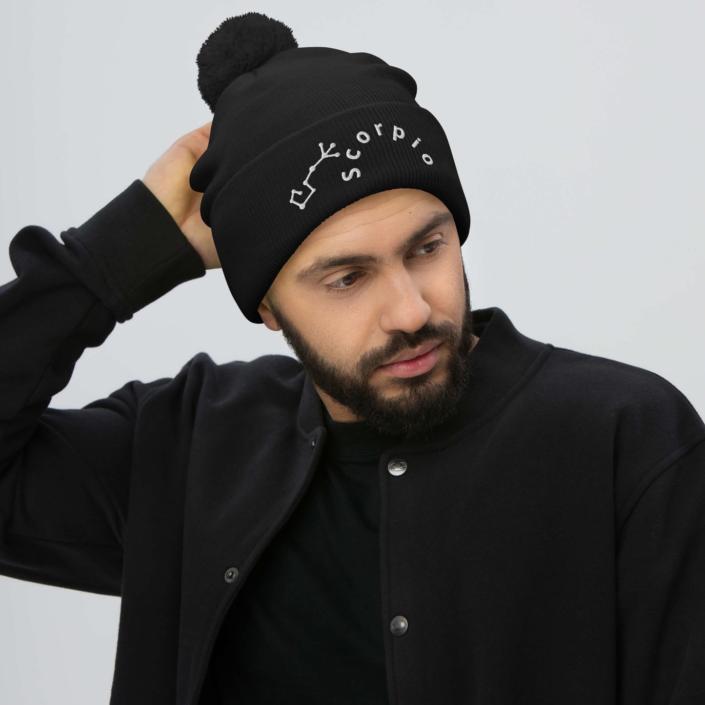 “Scorpio” Pom-Pom Beanie
