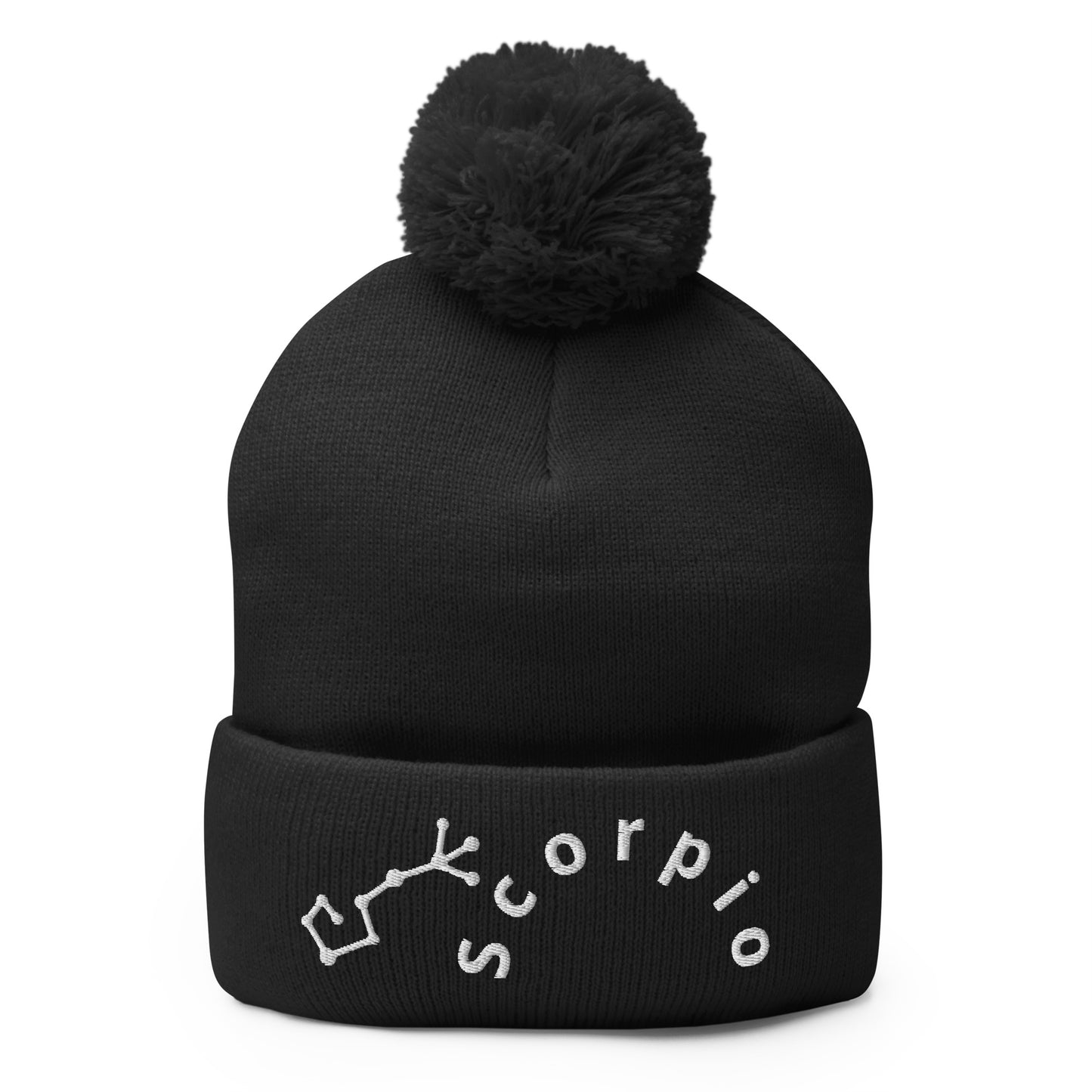 “Scorpio” Pom-Pom Beanie