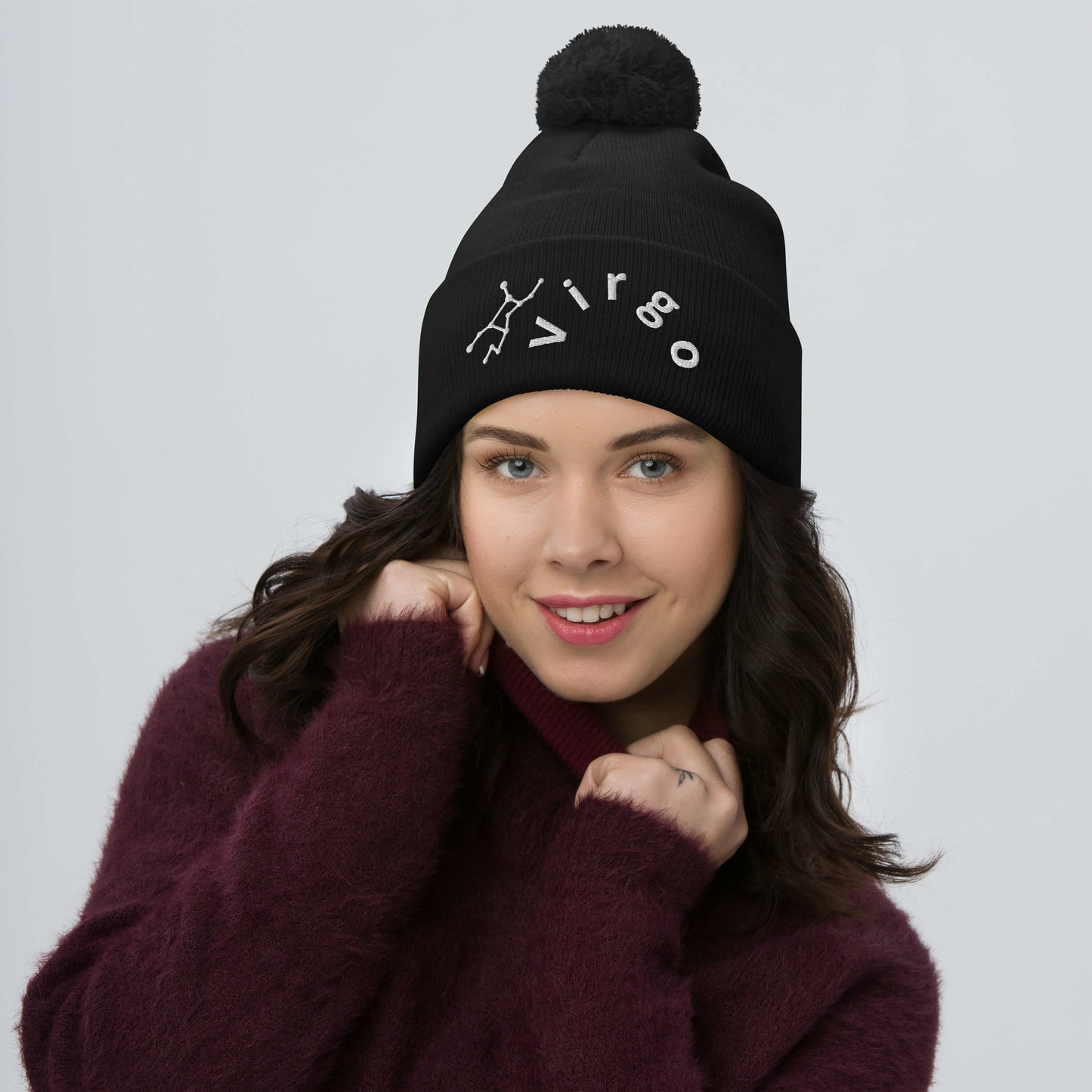 “Virgo” Pom-Pom Beanie