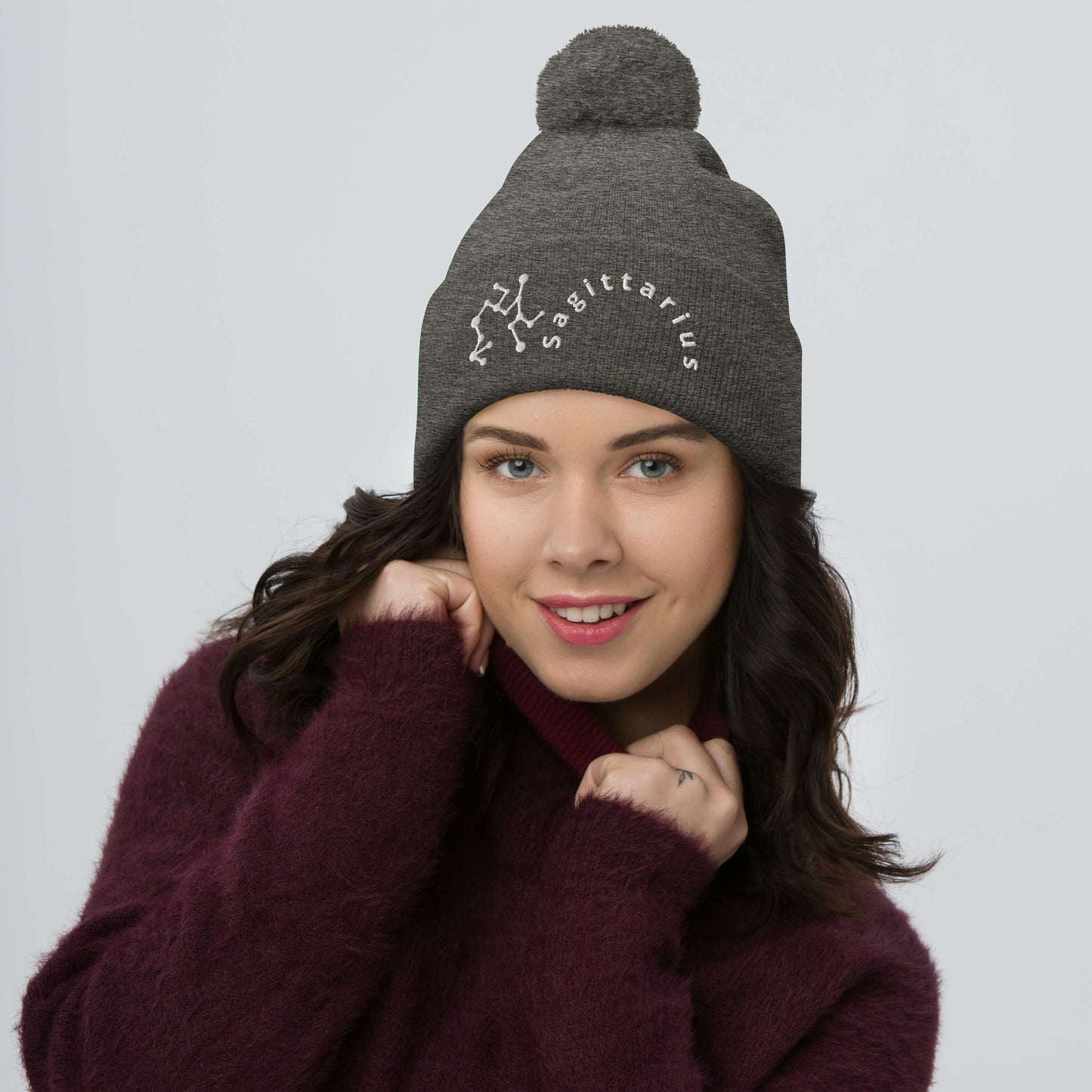 “Sagittarius” Pom-Pom Beanie