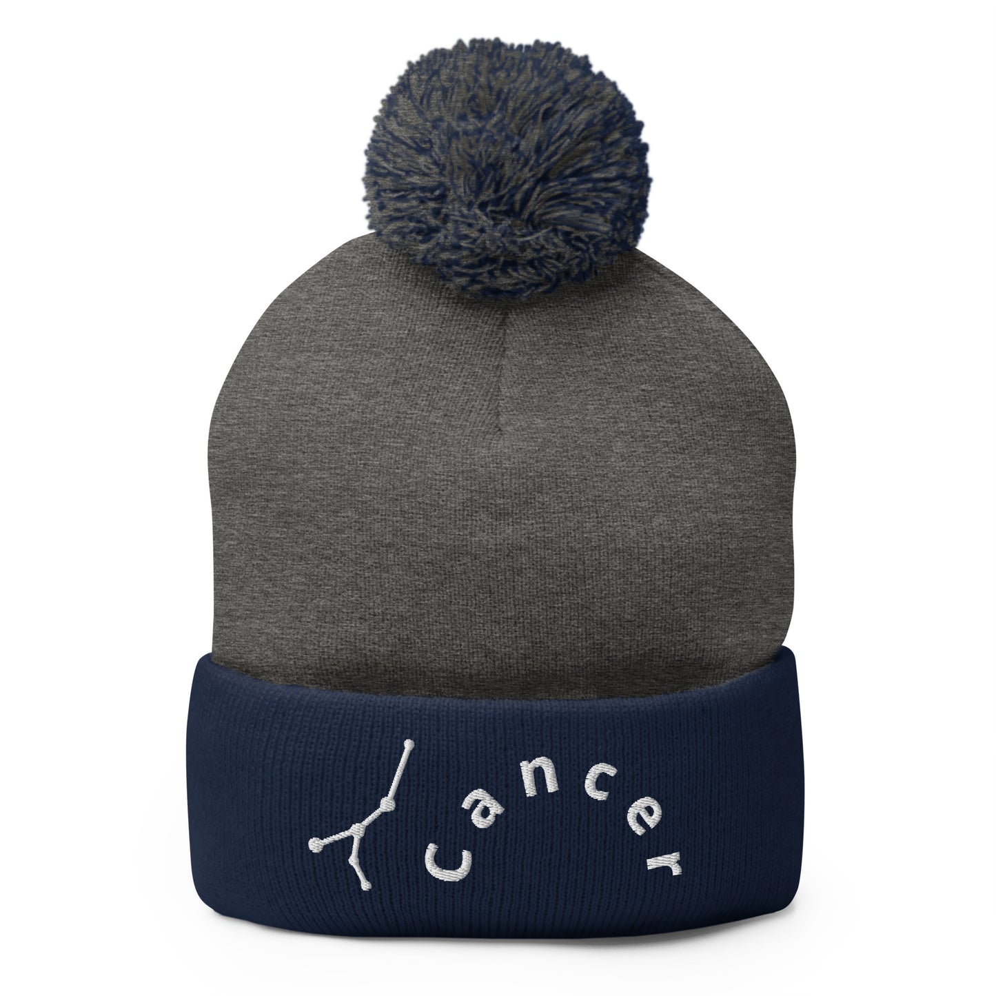 “Cancer” Pom-Pom Beanie