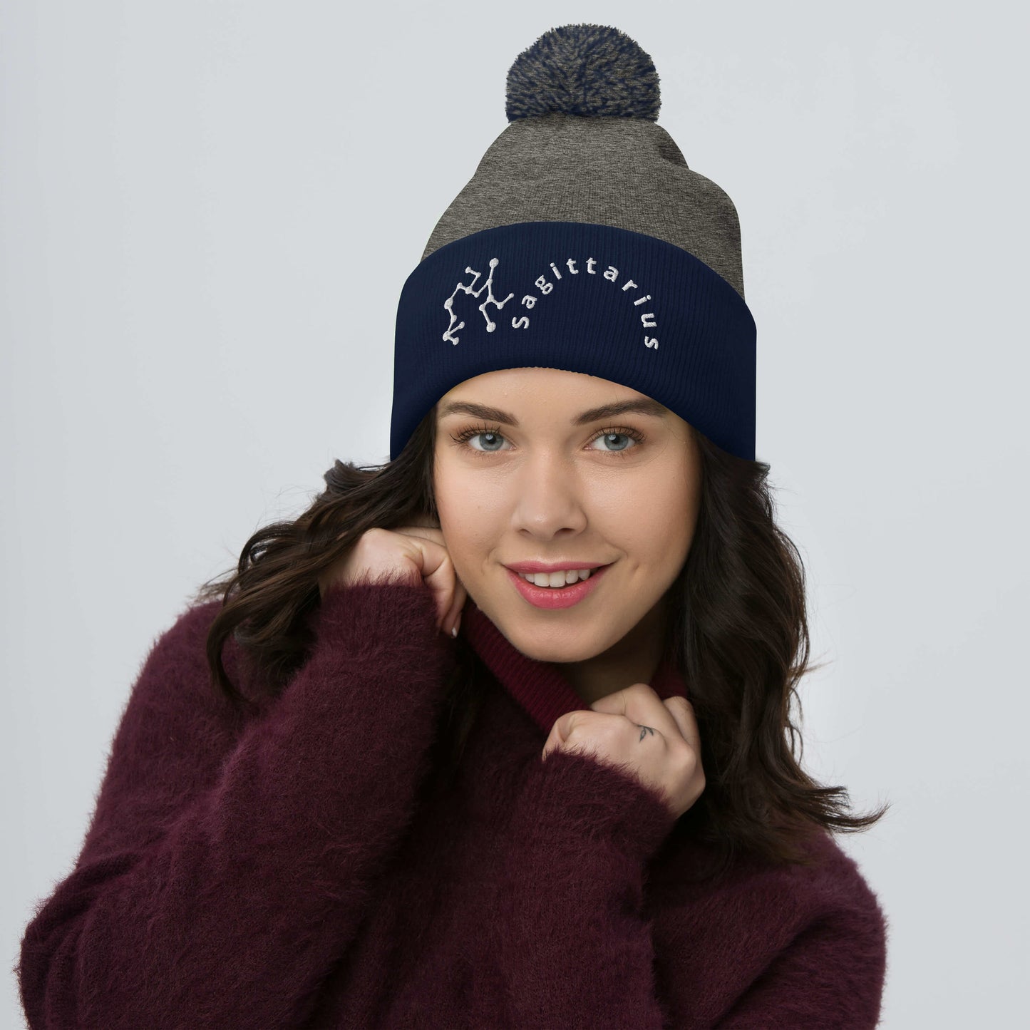 “Sagittarius” Pom-Pom Beanie