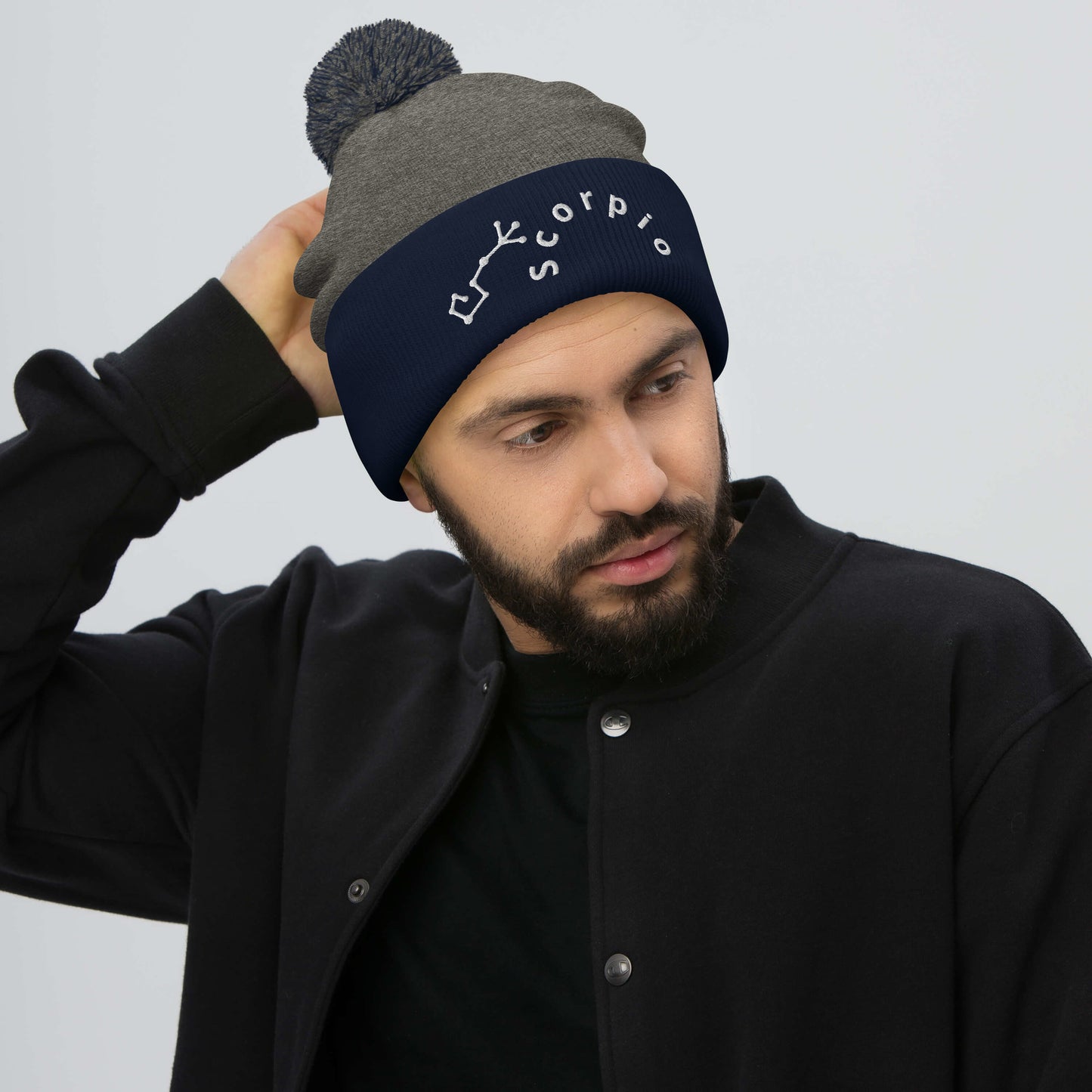 “Scorpio” Pom-Pom Beanie