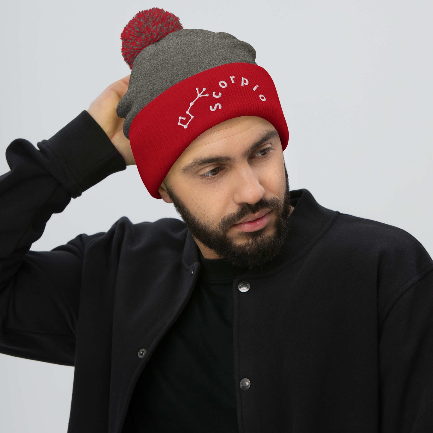 “Scorpio” Pom-Pom Beanie