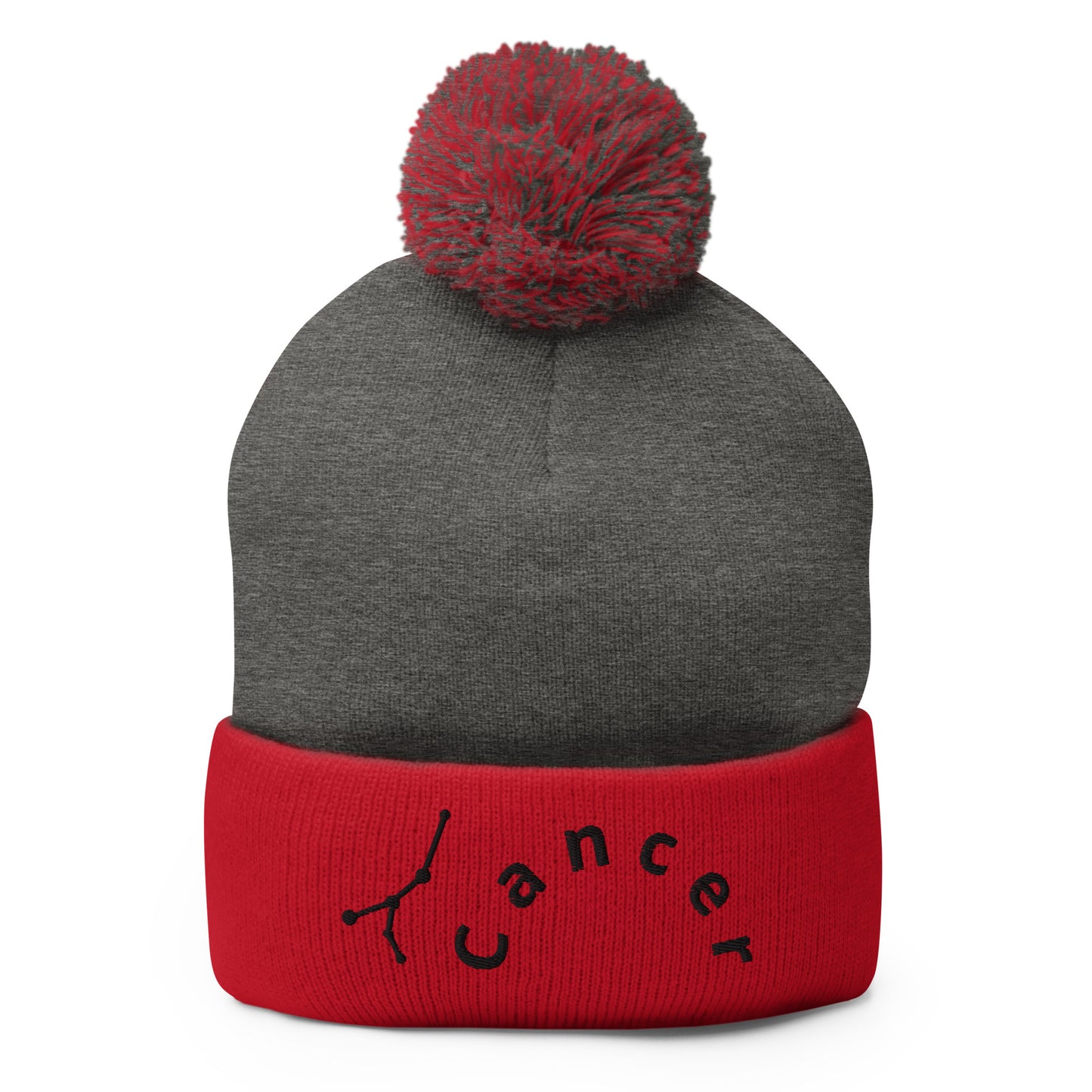 “Cancer” Pom-Pom Beanie