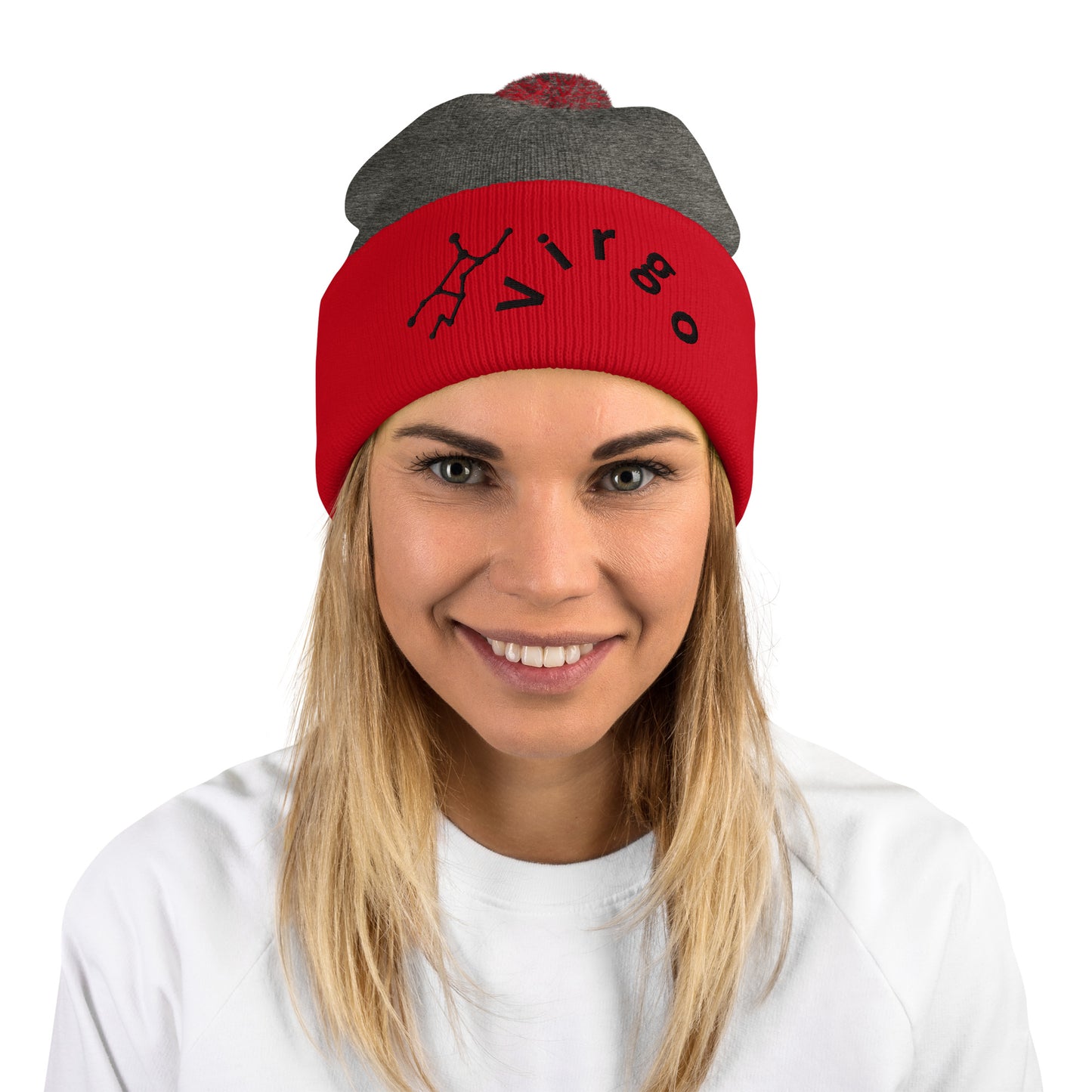 “Virgo” Pom-Pom Beanie