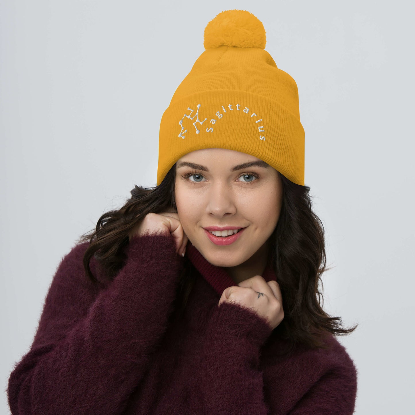 “Sagittarius” Pom-Pom Beanie