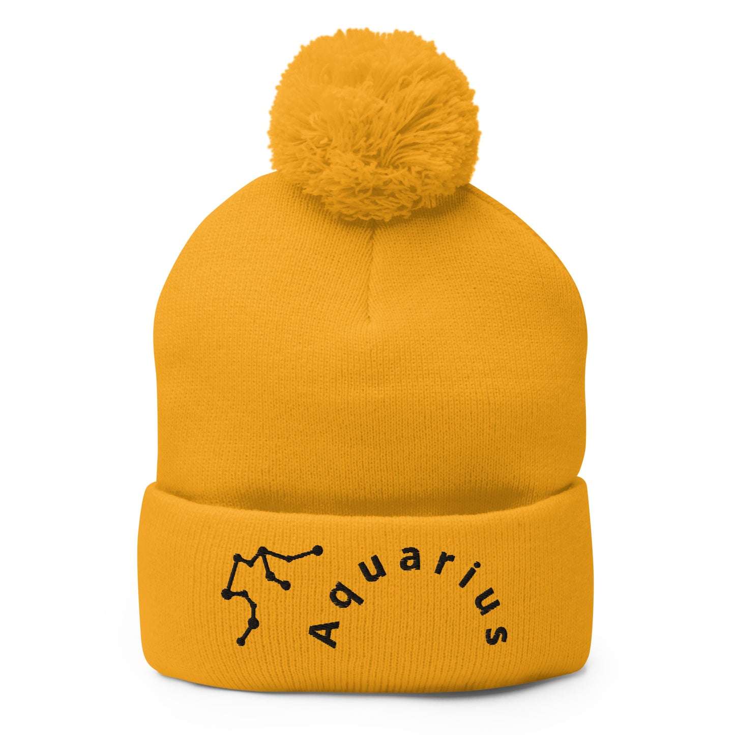 “Aquarius” Pom-Pom Beanie