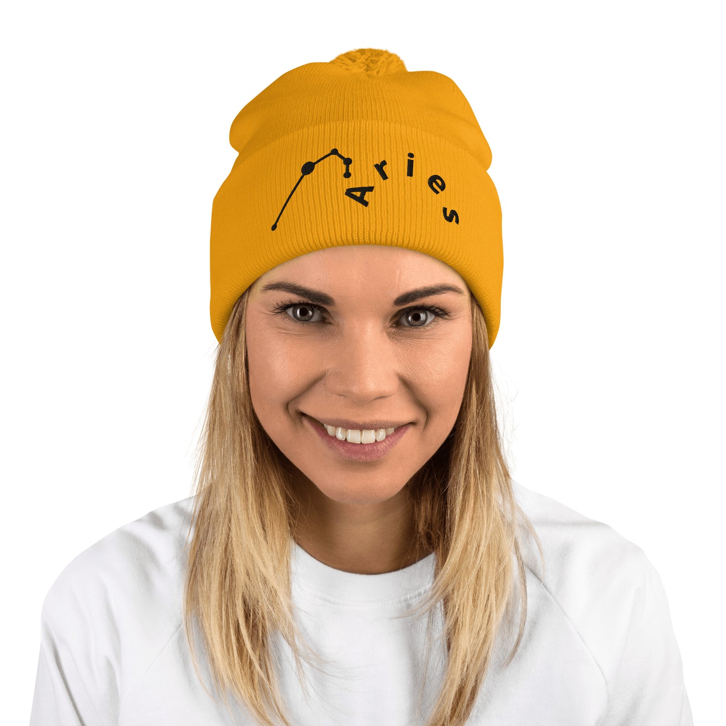 “Aries” Pom-Pom Beanie