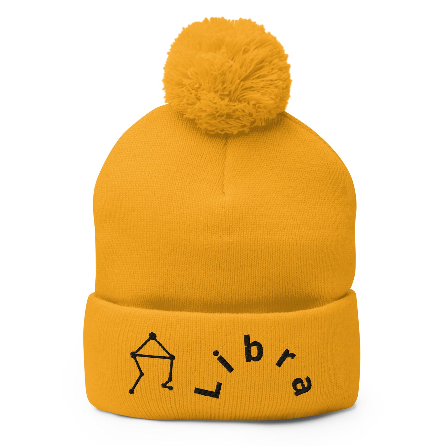 “Libra” Pom-Pom Beanie
