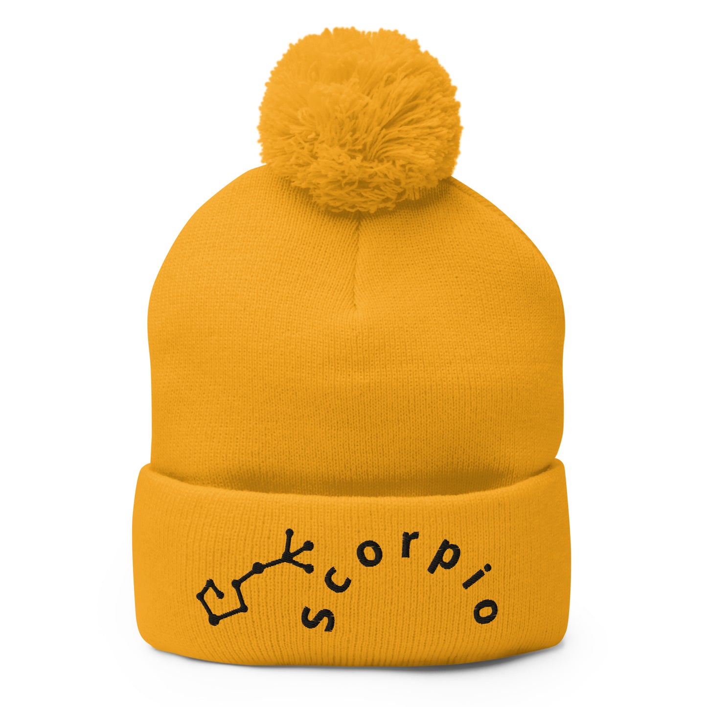 “Scorpio” Pom-Pom Beanie