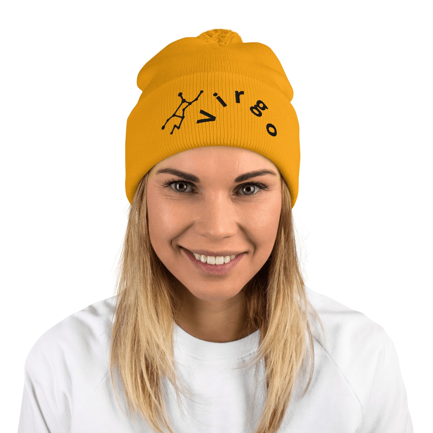 “Virgo” Pom-Pom Beanie