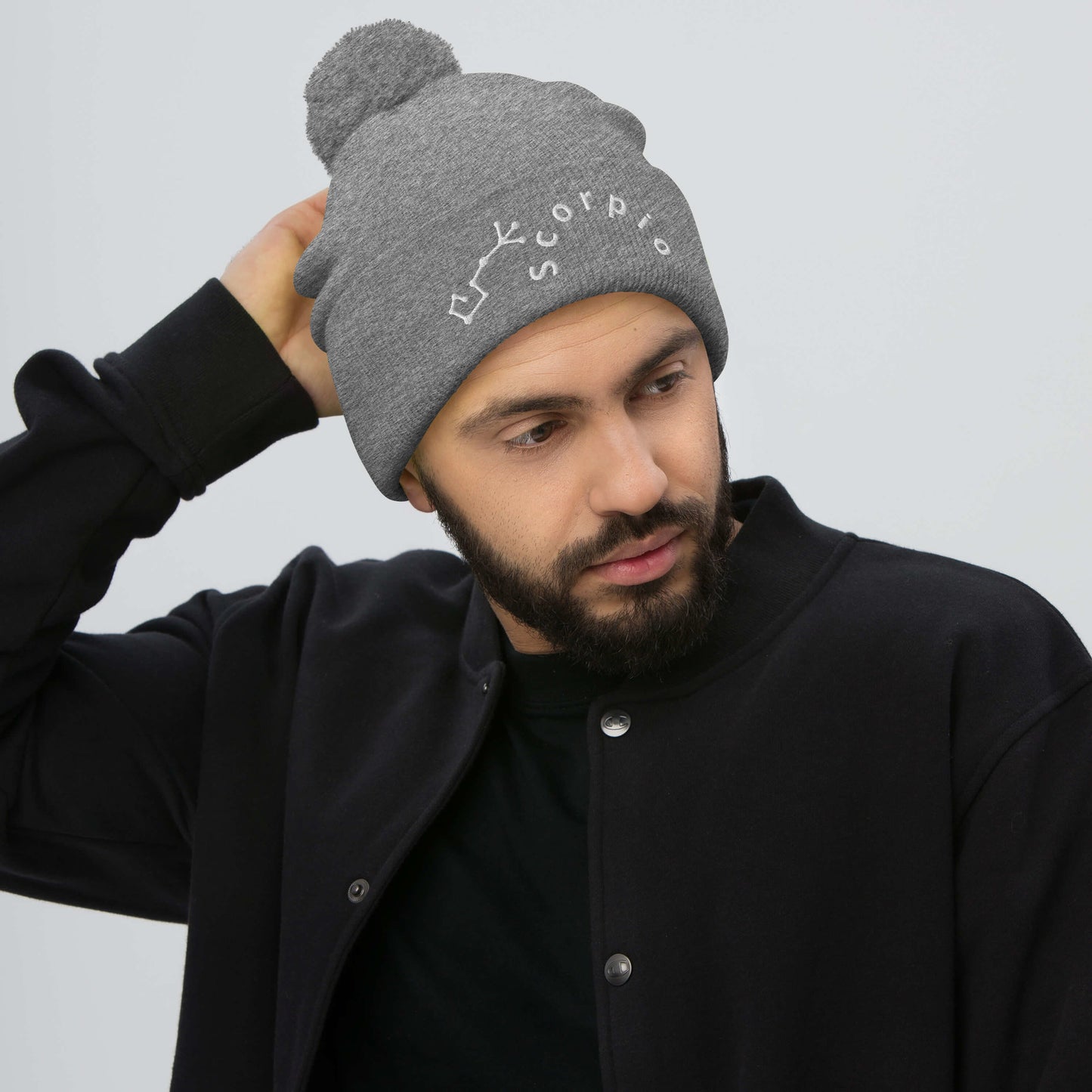 “Scorpio” Pom-Pom Beanie