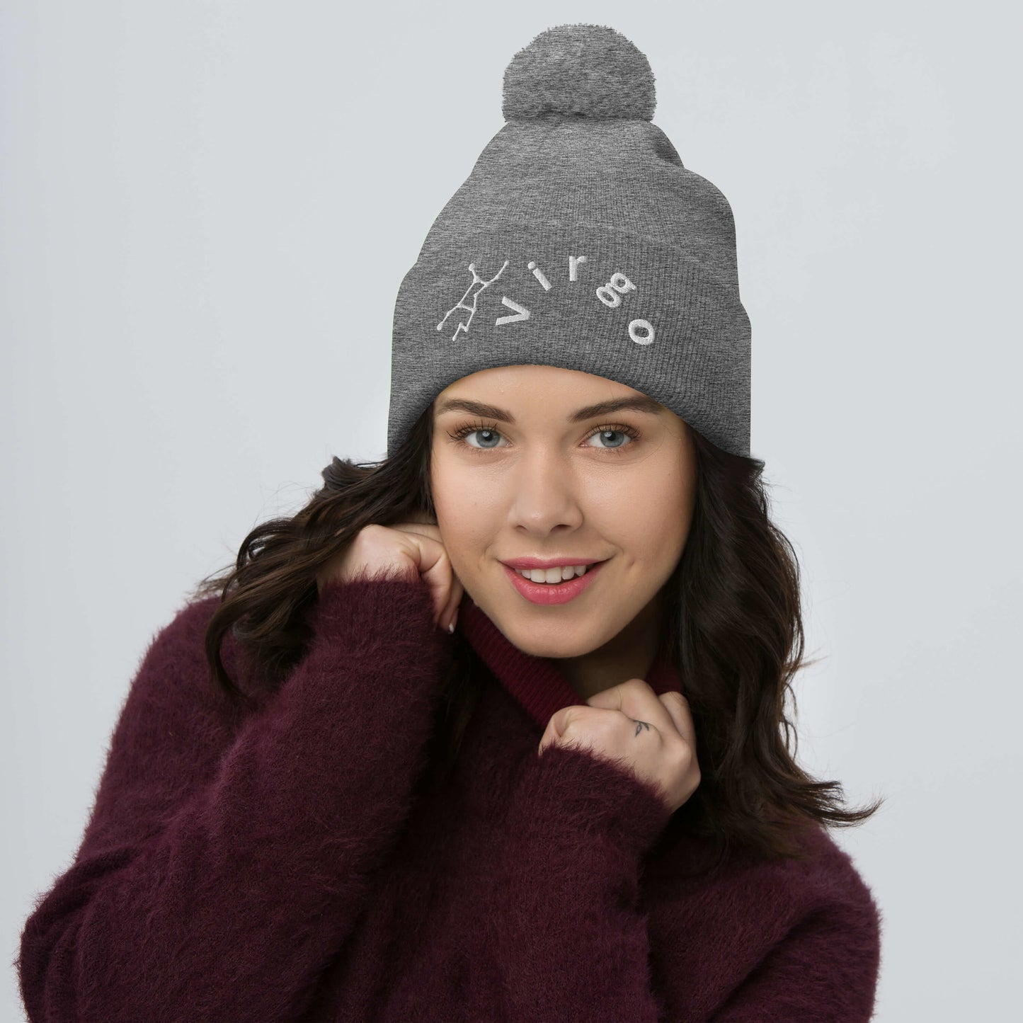 “Virgo” Pom-Pom Beanie
