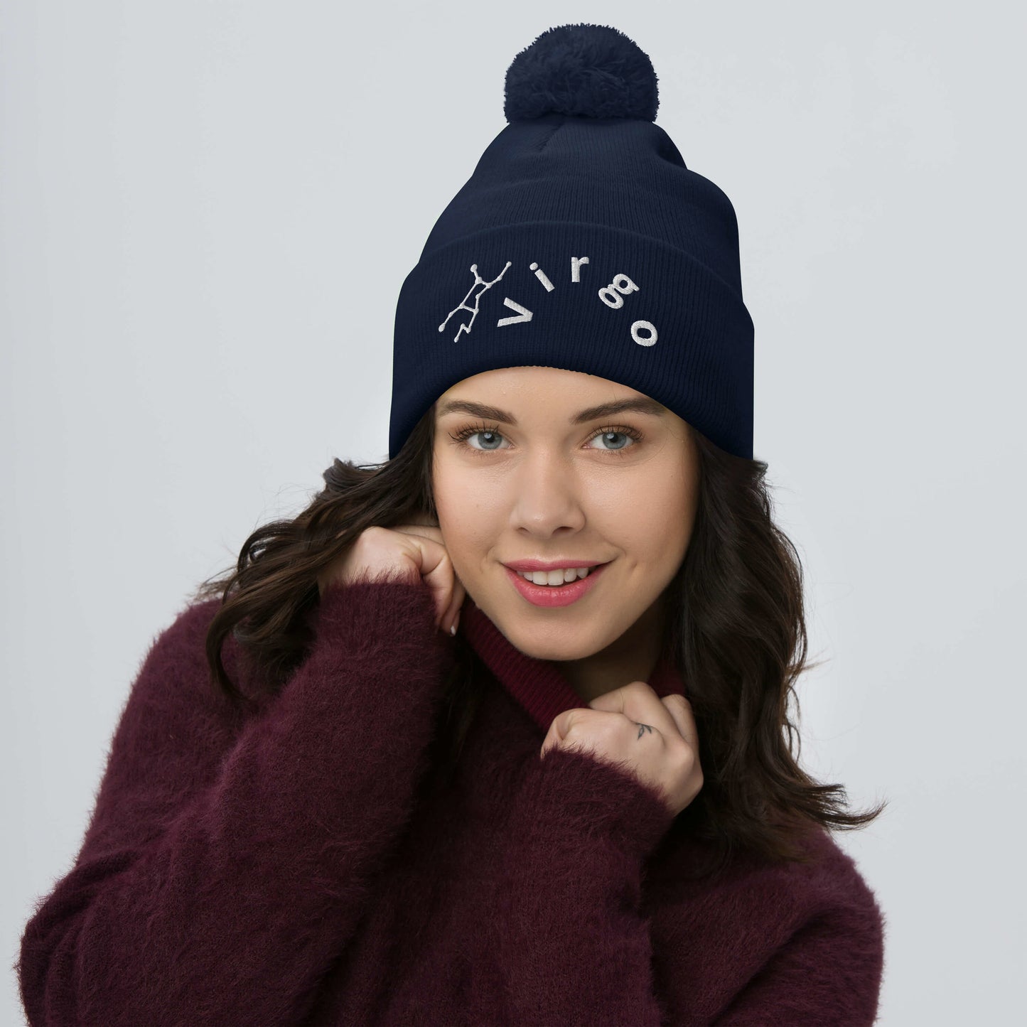 “Virgo” Pom-Pom Beanie