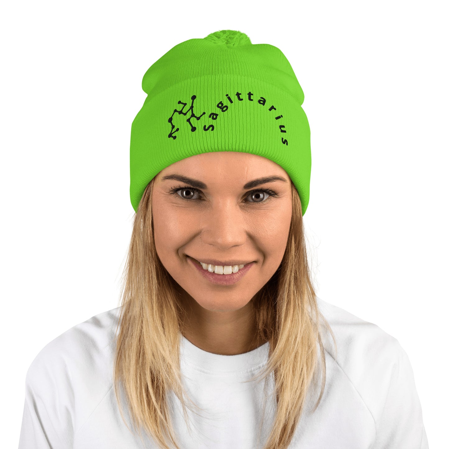 “Sagittarius” Pom-Pom Beanie