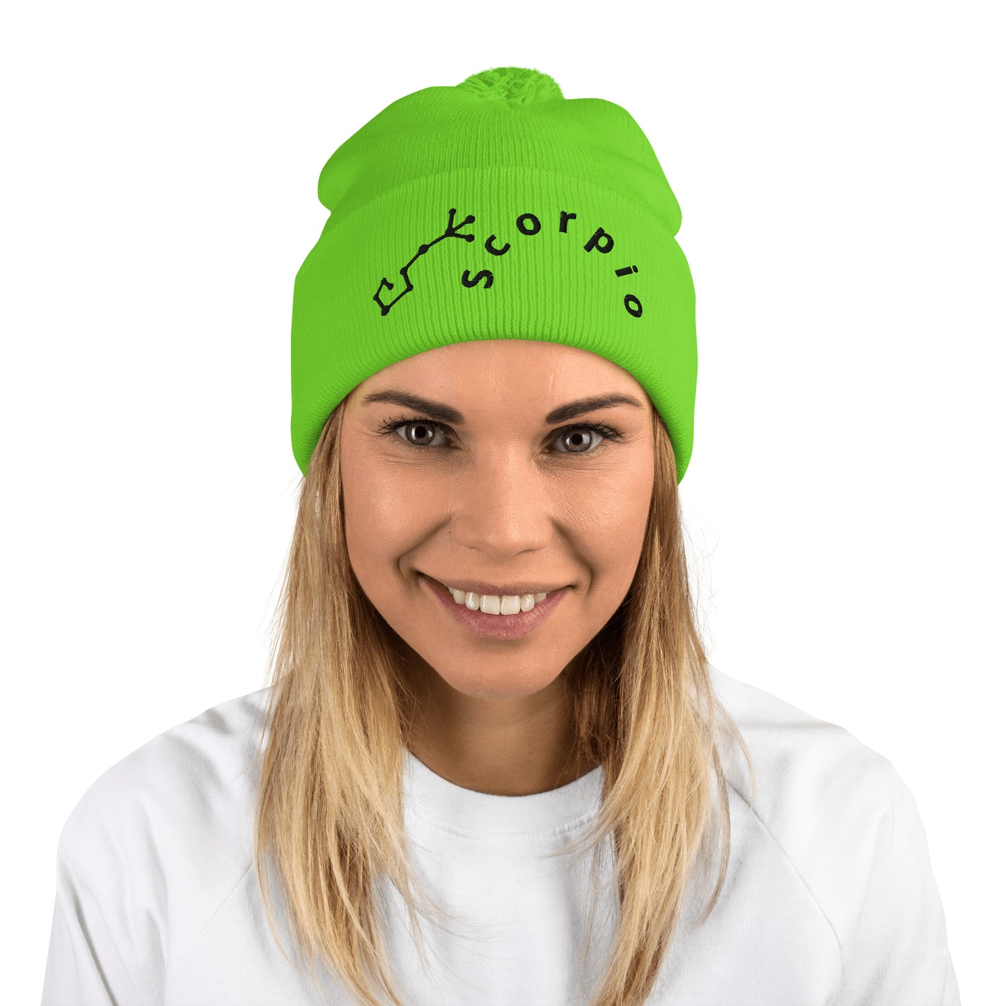 “Scorpio” Pom-Pom Beanie