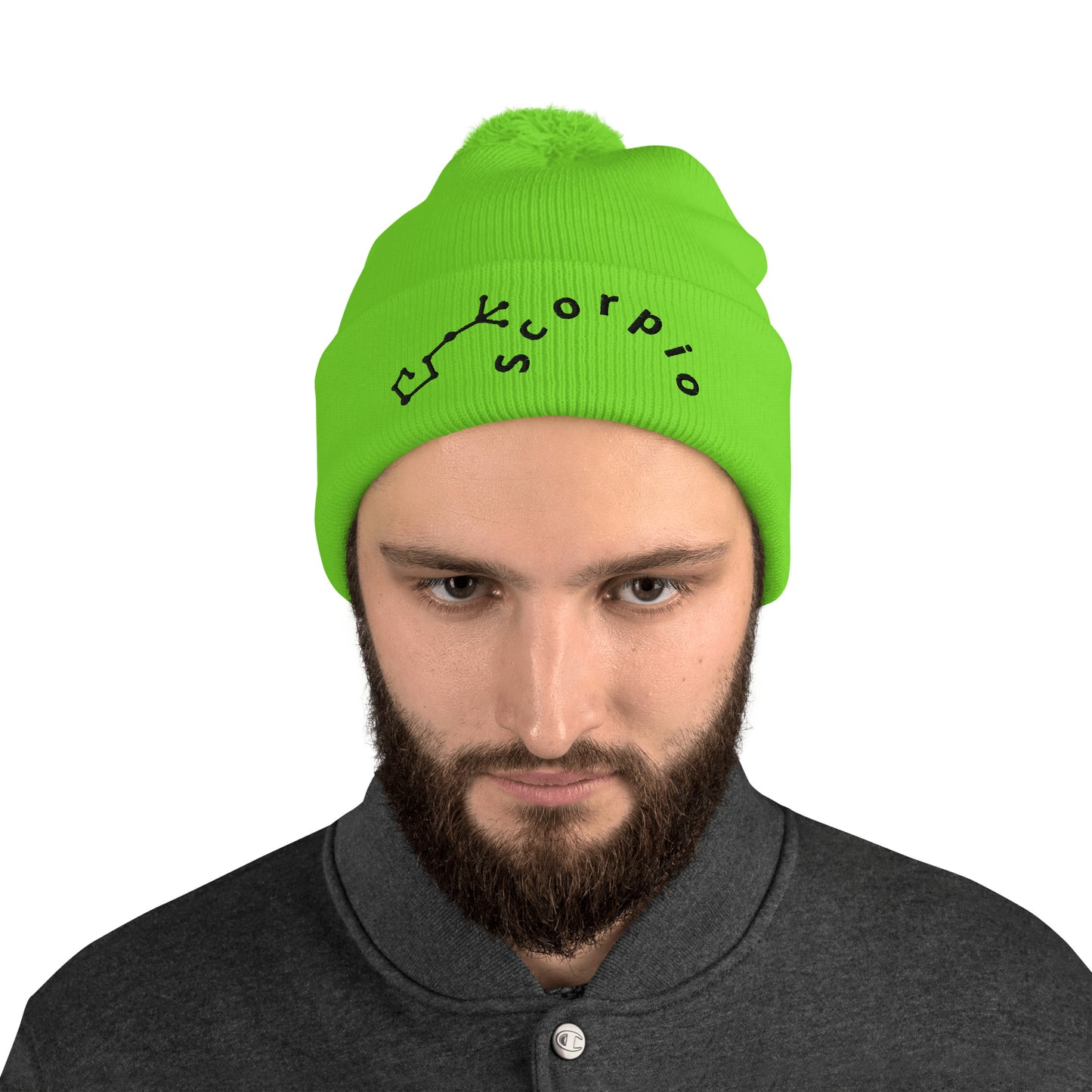 “Scorpio” Pom-Pom Beanie