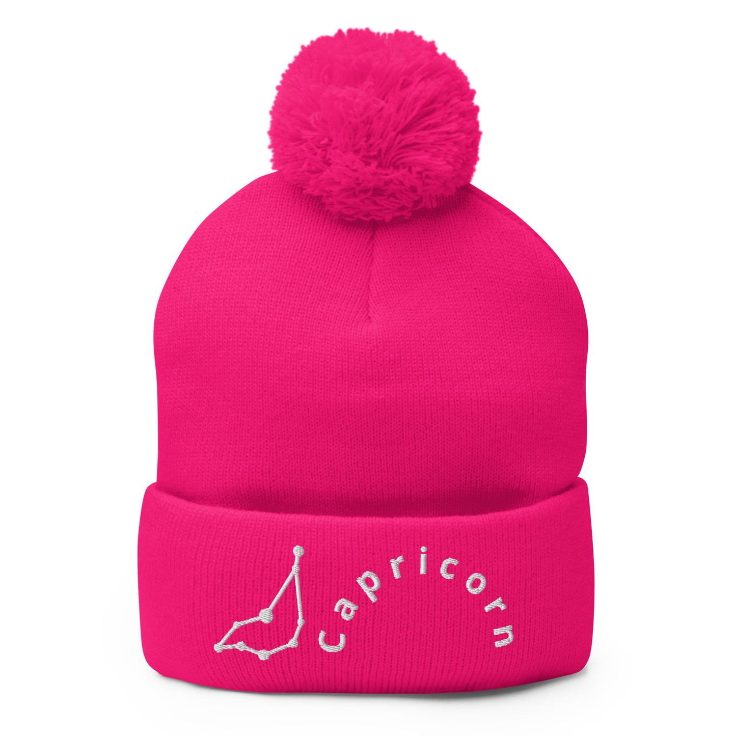 “Capricorn” Pom-Pom Beanie