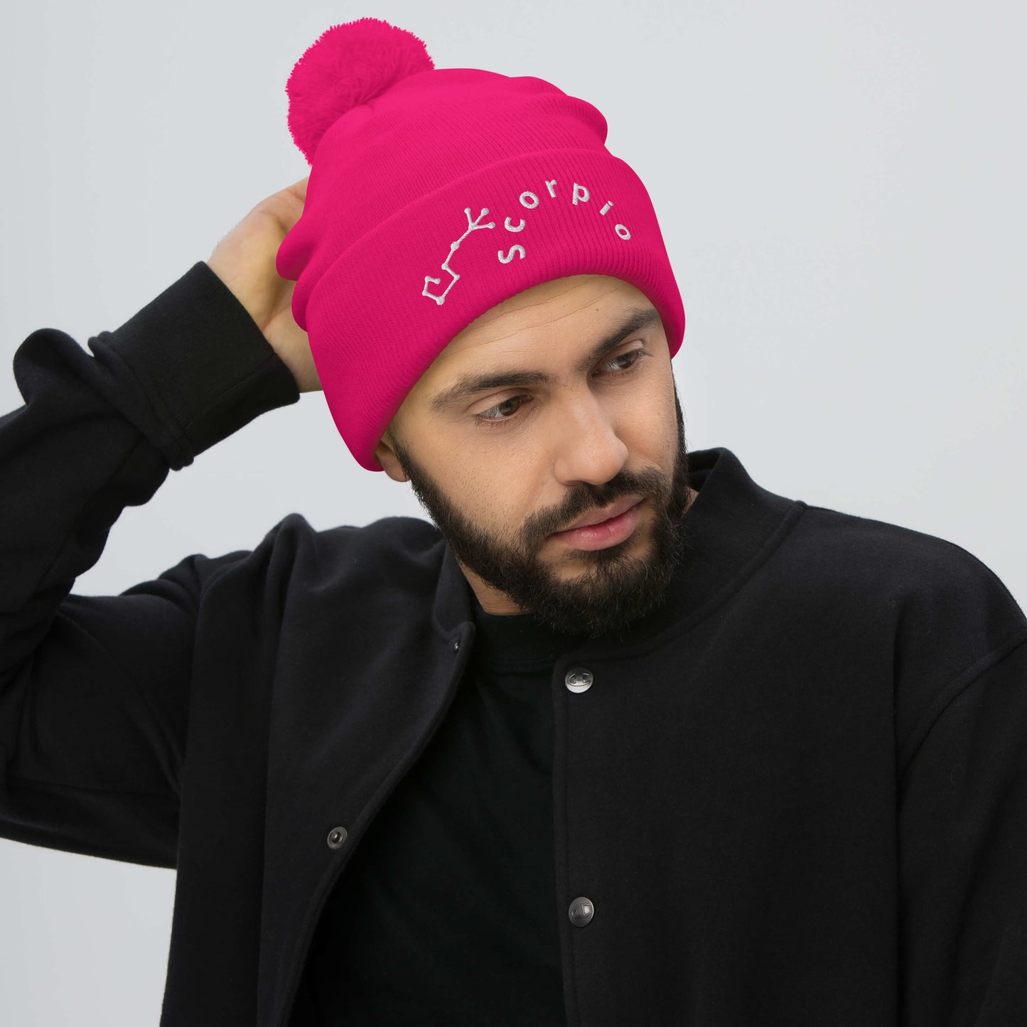 “Scorpio” Pom-Pom Beanie