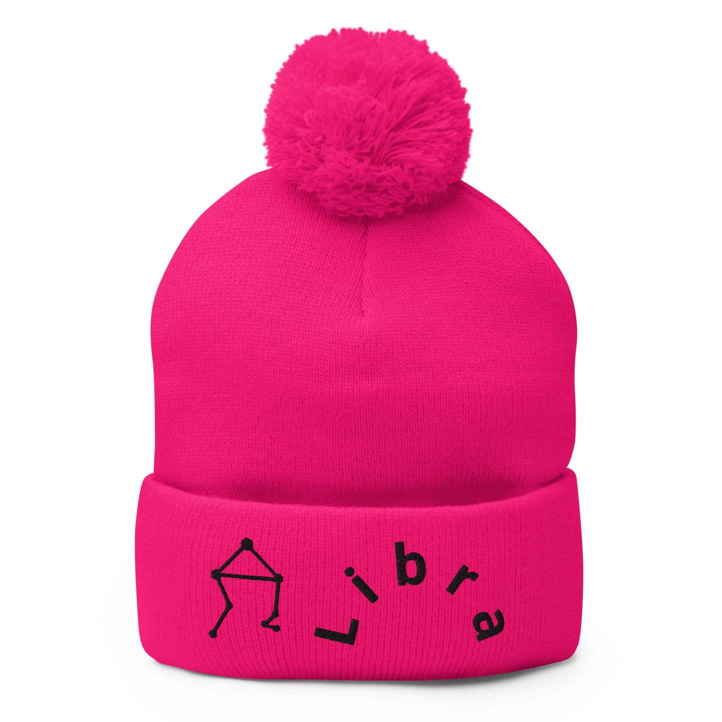 “Libra” Pom-Pom Beanie