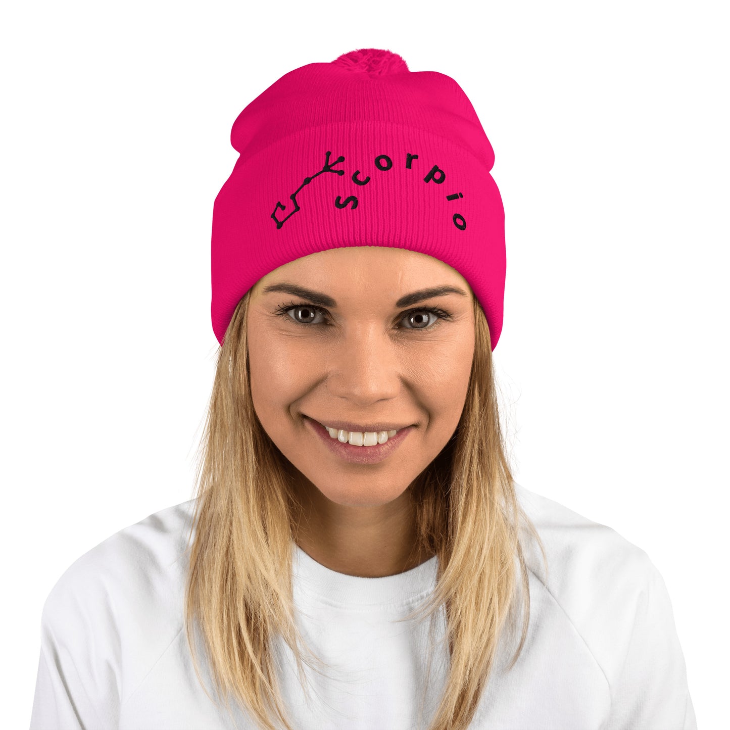 “Scorpio” Pom-Pom Beanie