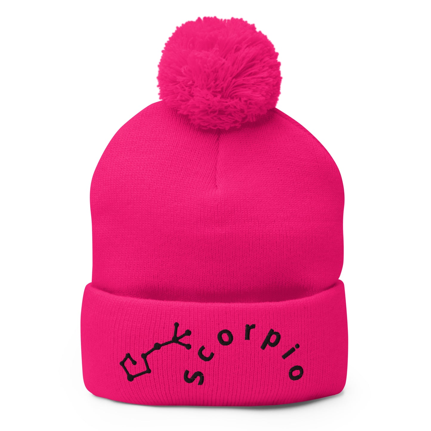 “Scorpio” Pom-Pom Beanie