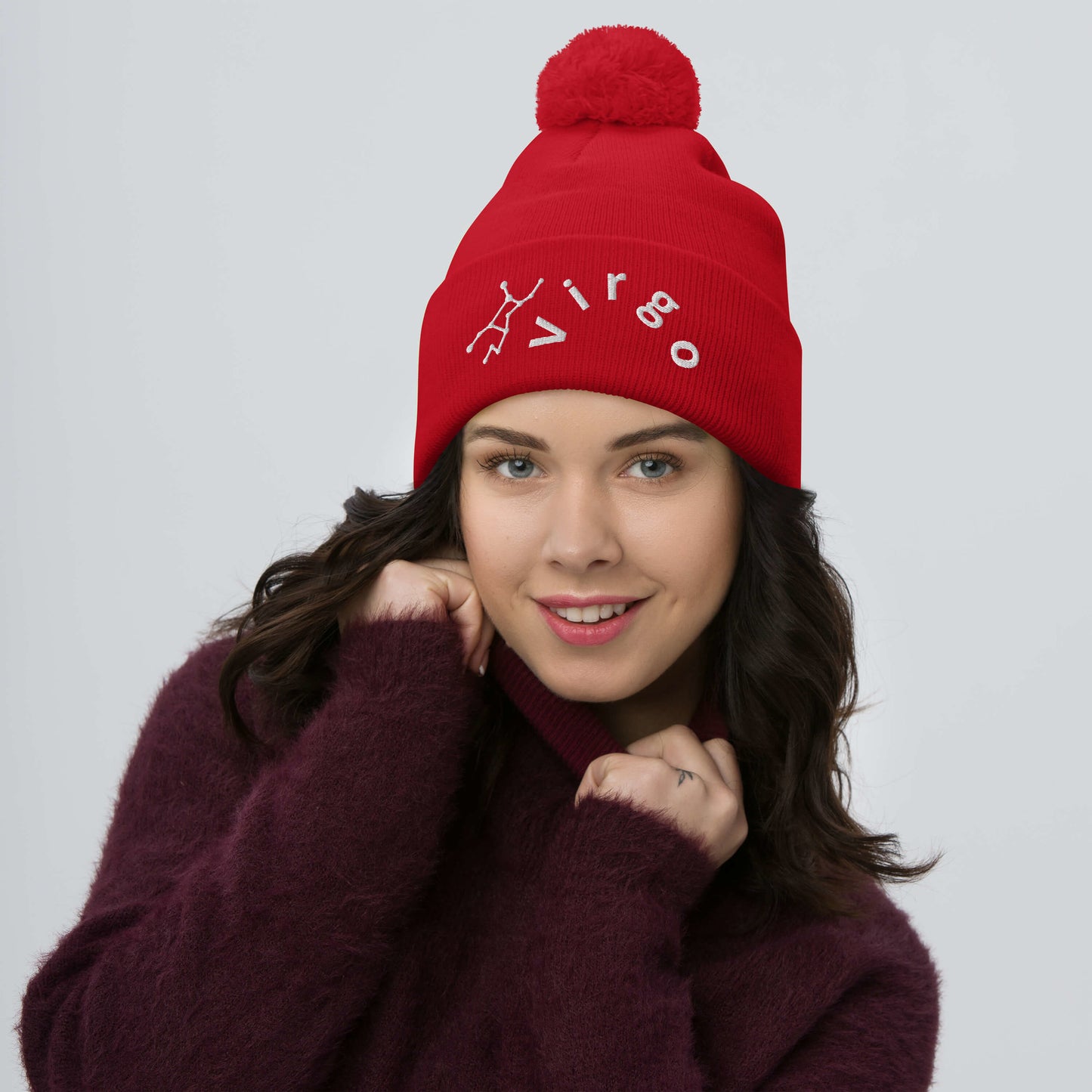“Virgo” Pom-Pom Beanie
