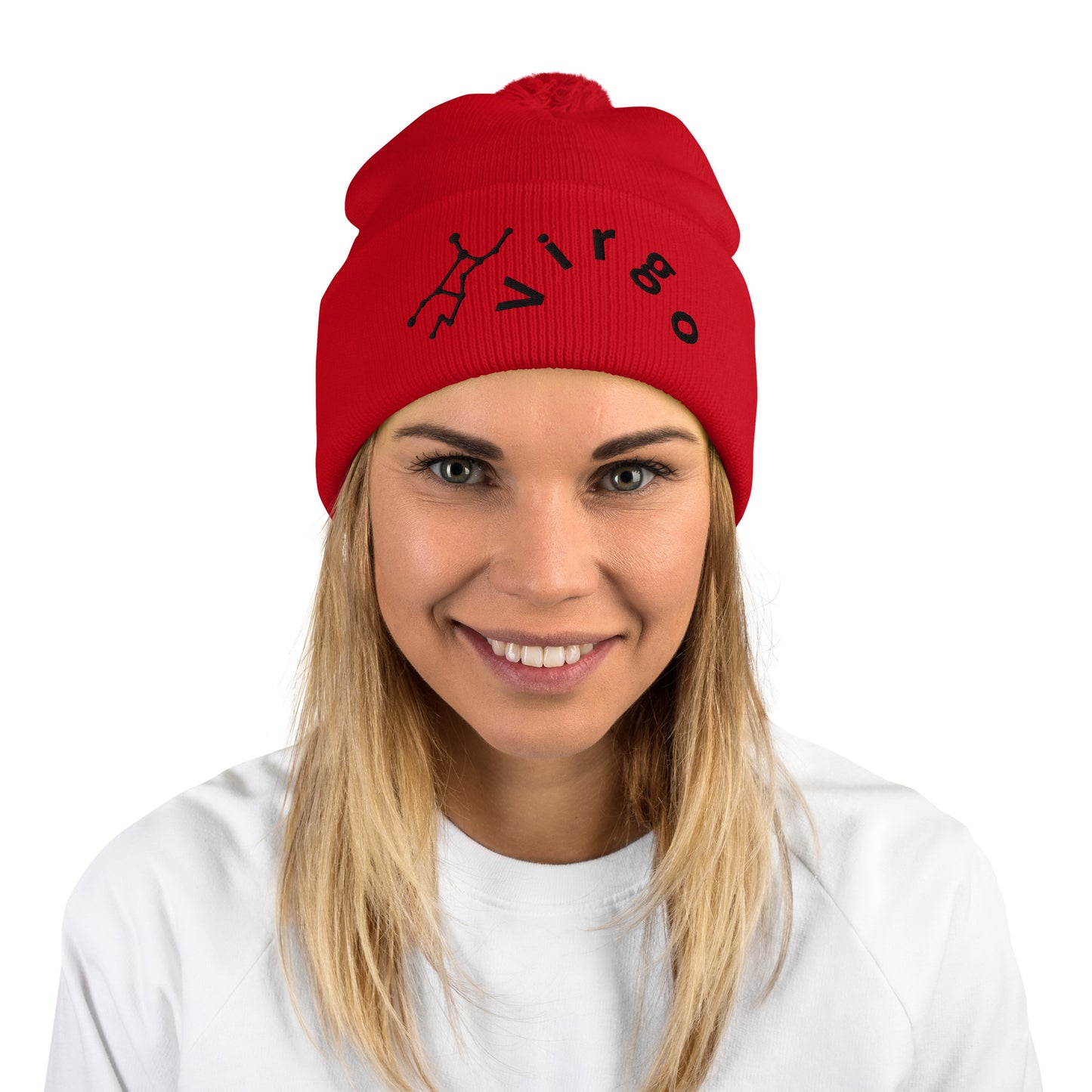 “Virgo” Pom-Pom Beanie