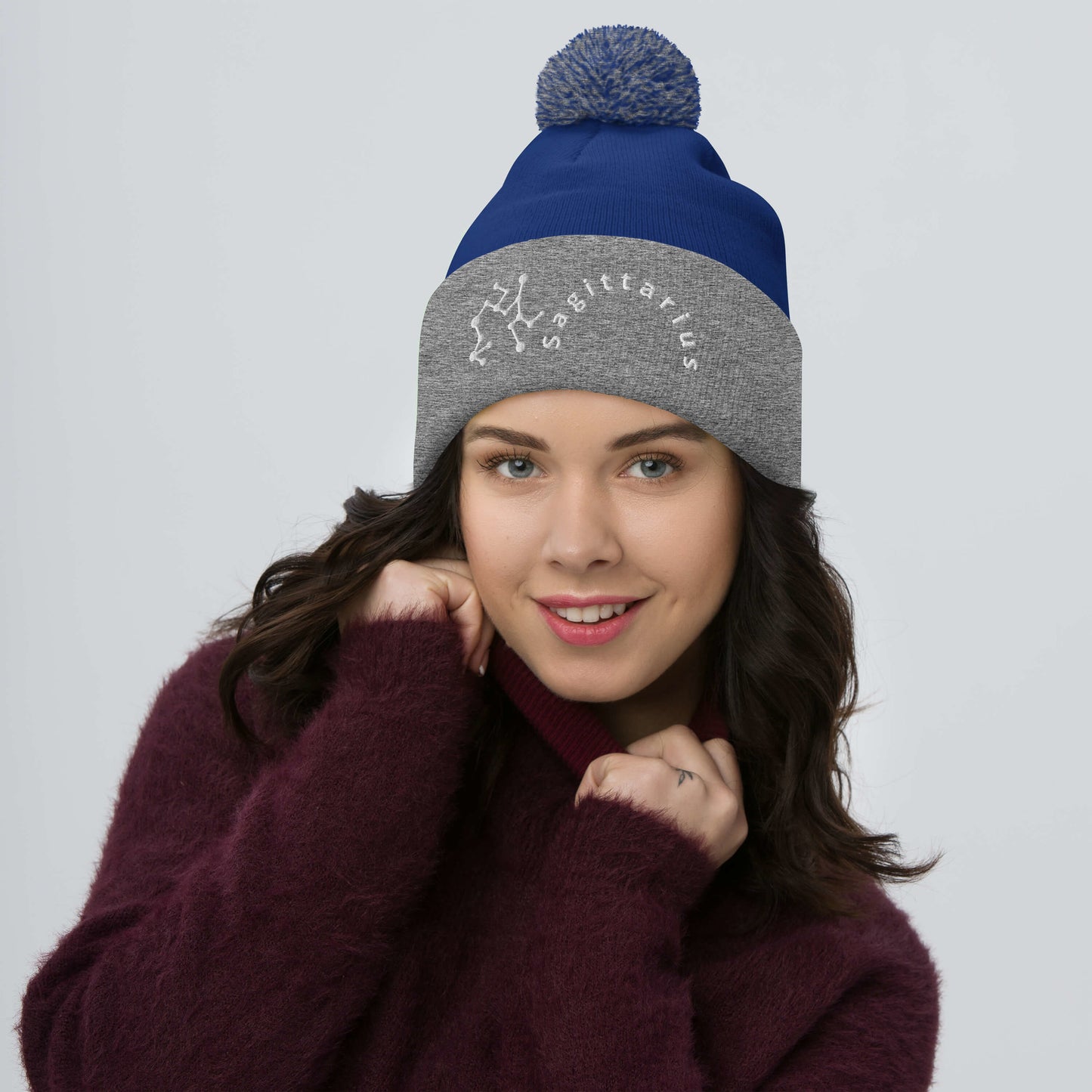 “Sagittarius” Pom-Pom Beanie