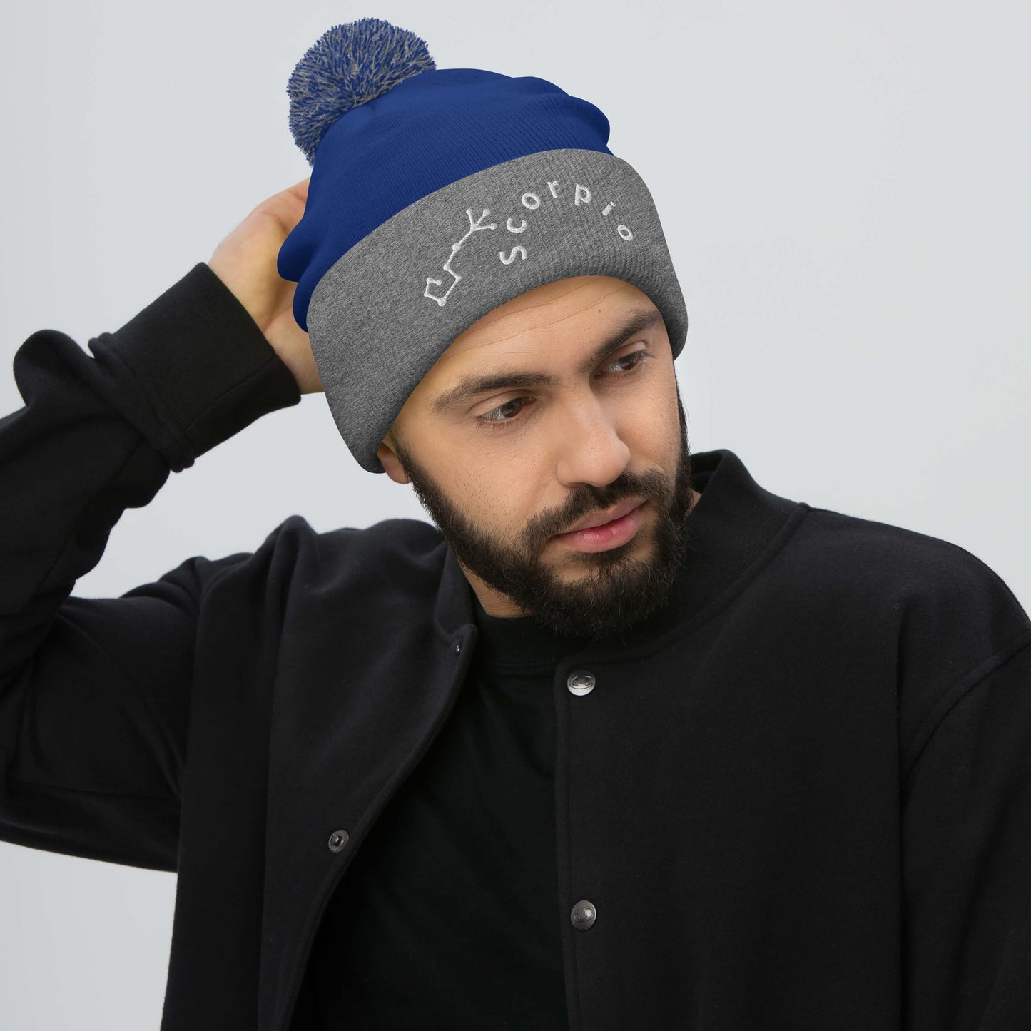 “Scorpio” Pom-Pom Beanie