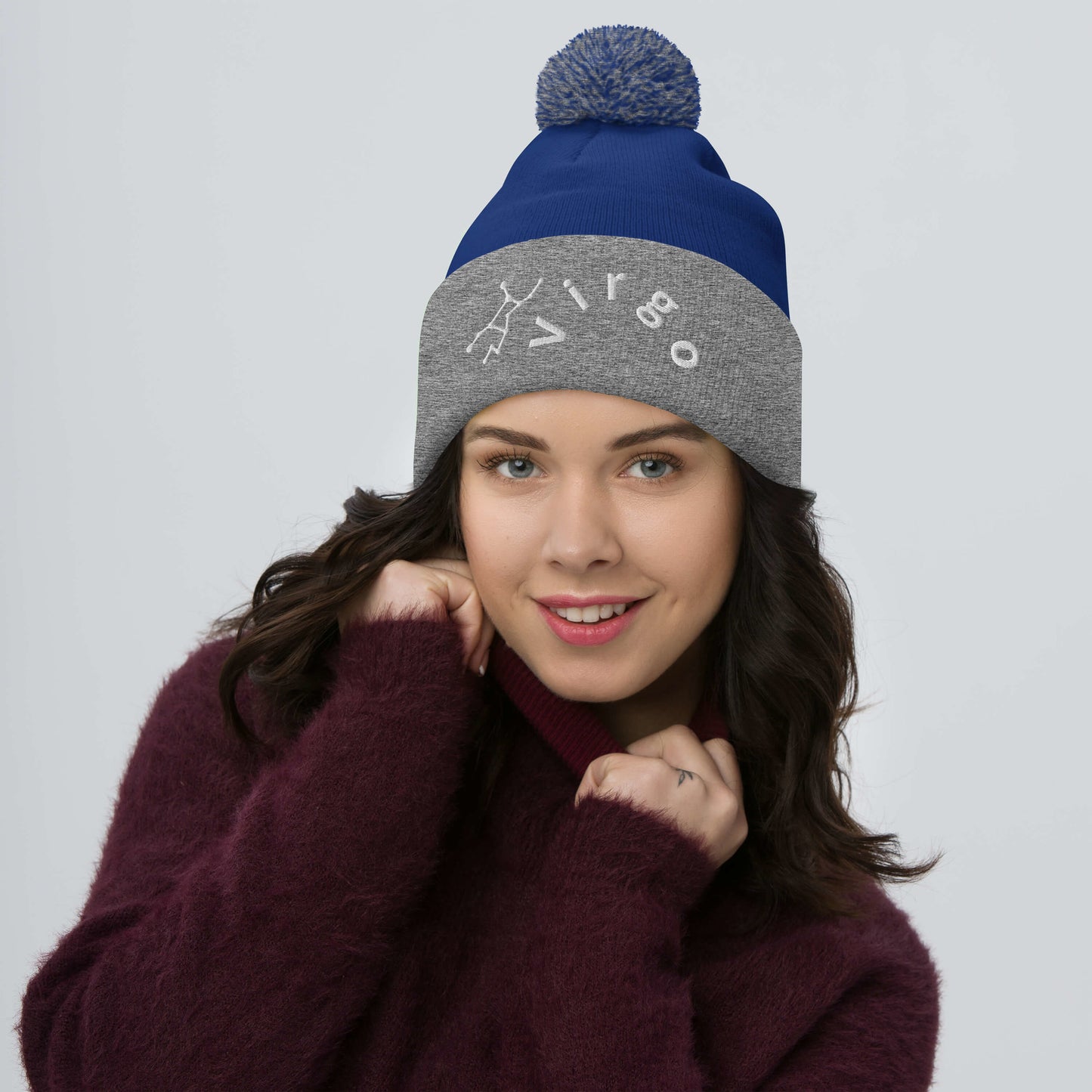 “Virgo” Pom-Pom Beanie